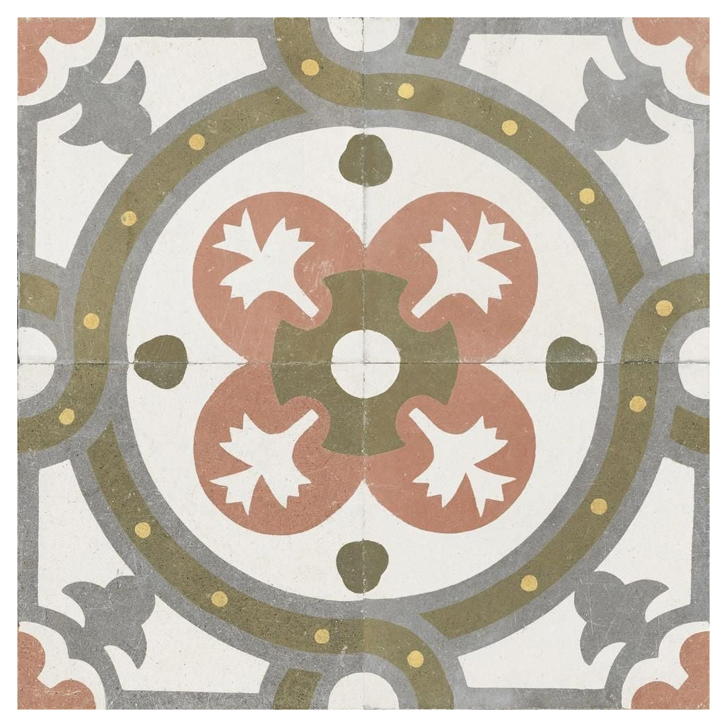 Wickes Boutique Zion Sage Matt Vitrified Ceramic Wall & Floor Tile - Cut Sample