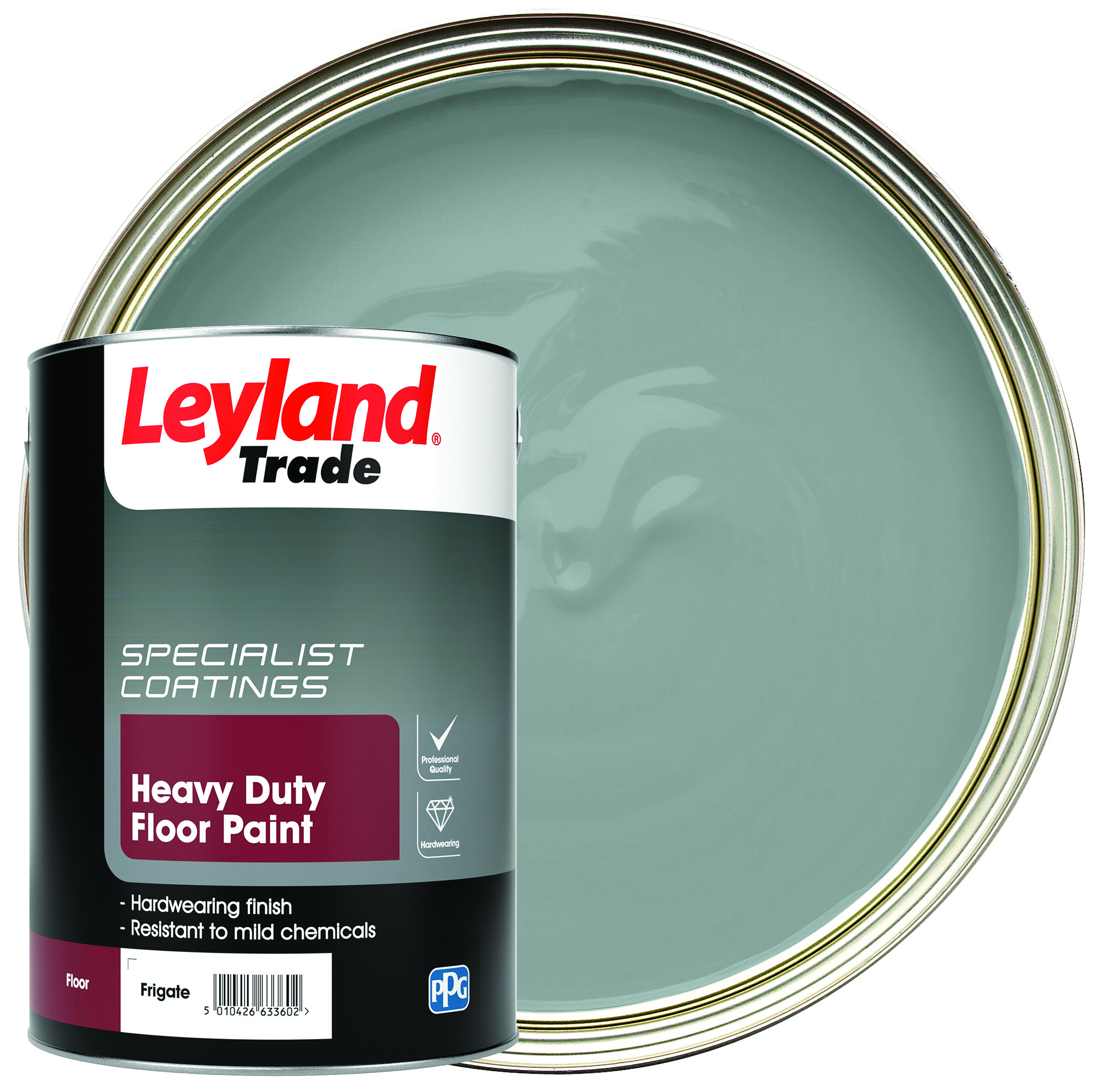 Leyland Trade Heavy Duty Floor Paint - Frigate - 5L
