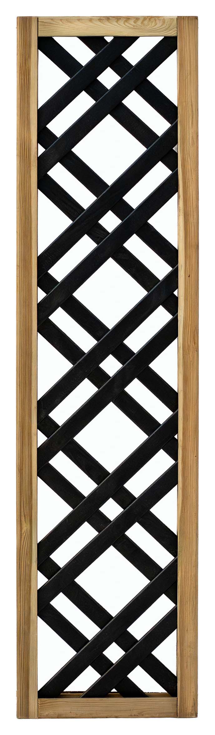 Forest Garden Trellis Black Painted Lattice - 300 x 1200mm
