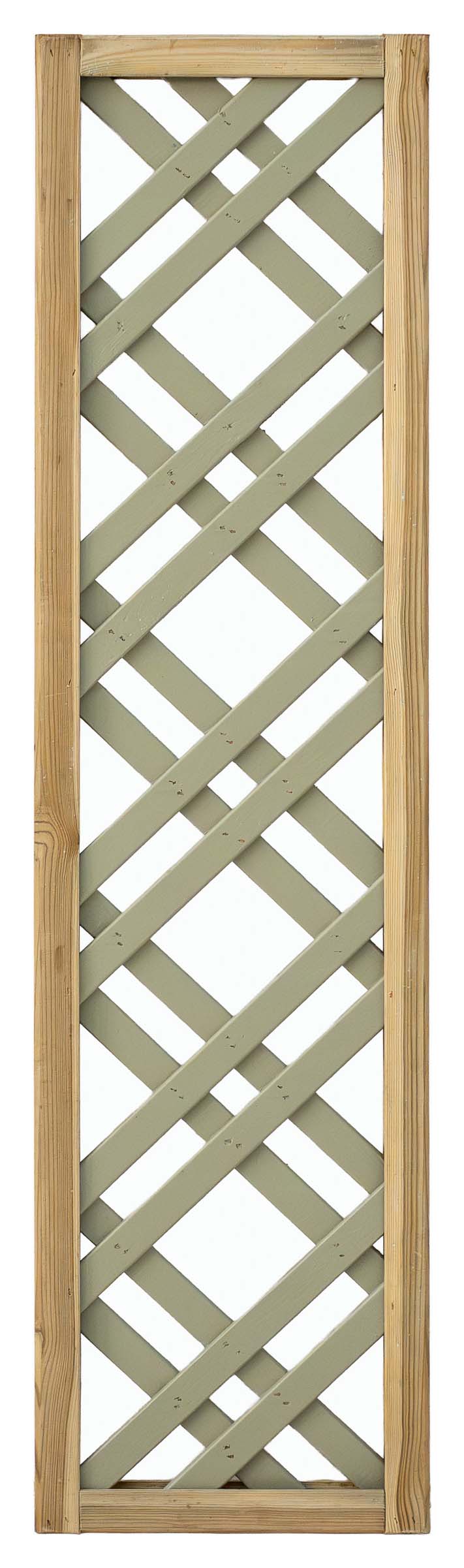 Forest Garden Trellis Sage Green Painted Lattice - 300 x 1200mm