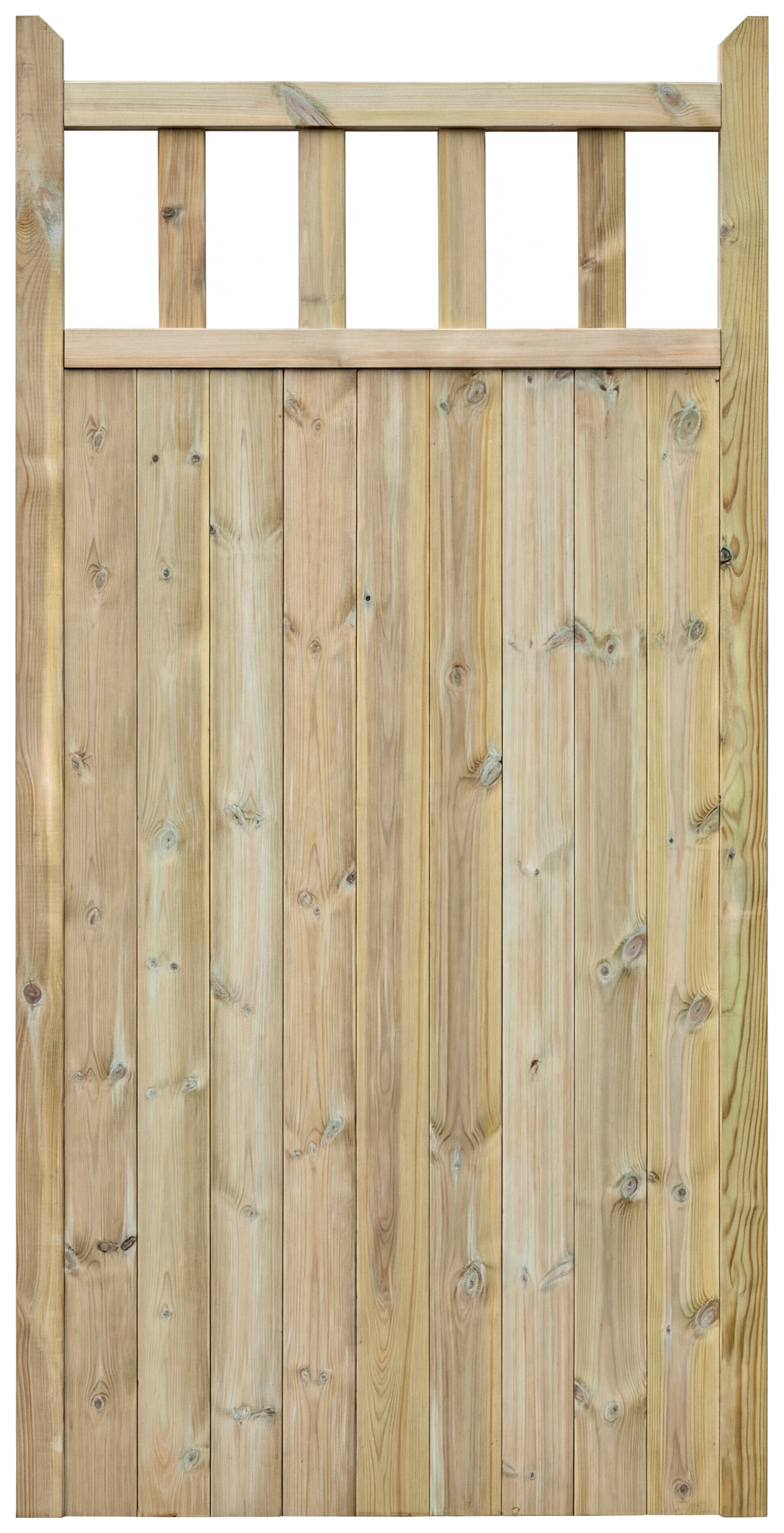Wickes Ledged & Braced Cut Out Top Timber Gate - 915 x 1829mm