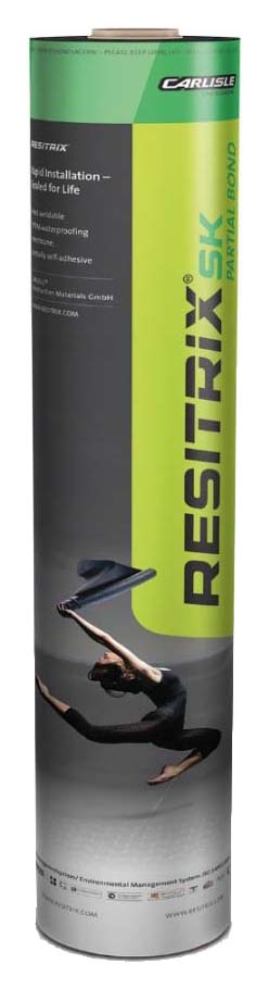 RESITRIX SK Partial Bond Black Self Adhesive Membrane - 10 x 1m