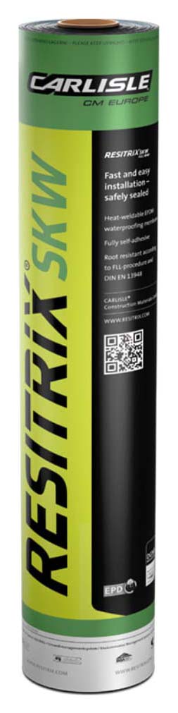 RESITRIX SK W Full Bond Black Self Adhesive Membrane - 10 x 1m