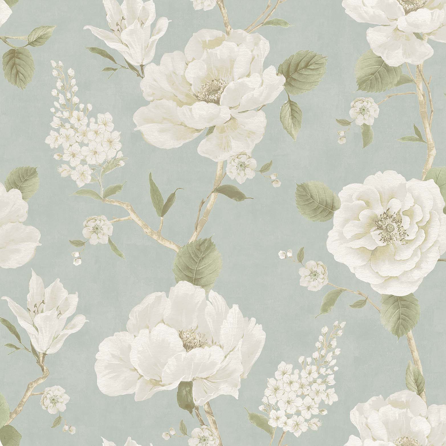 Arthouse Ashley Floral Sage Wallpaper - 10.05m x 53cm