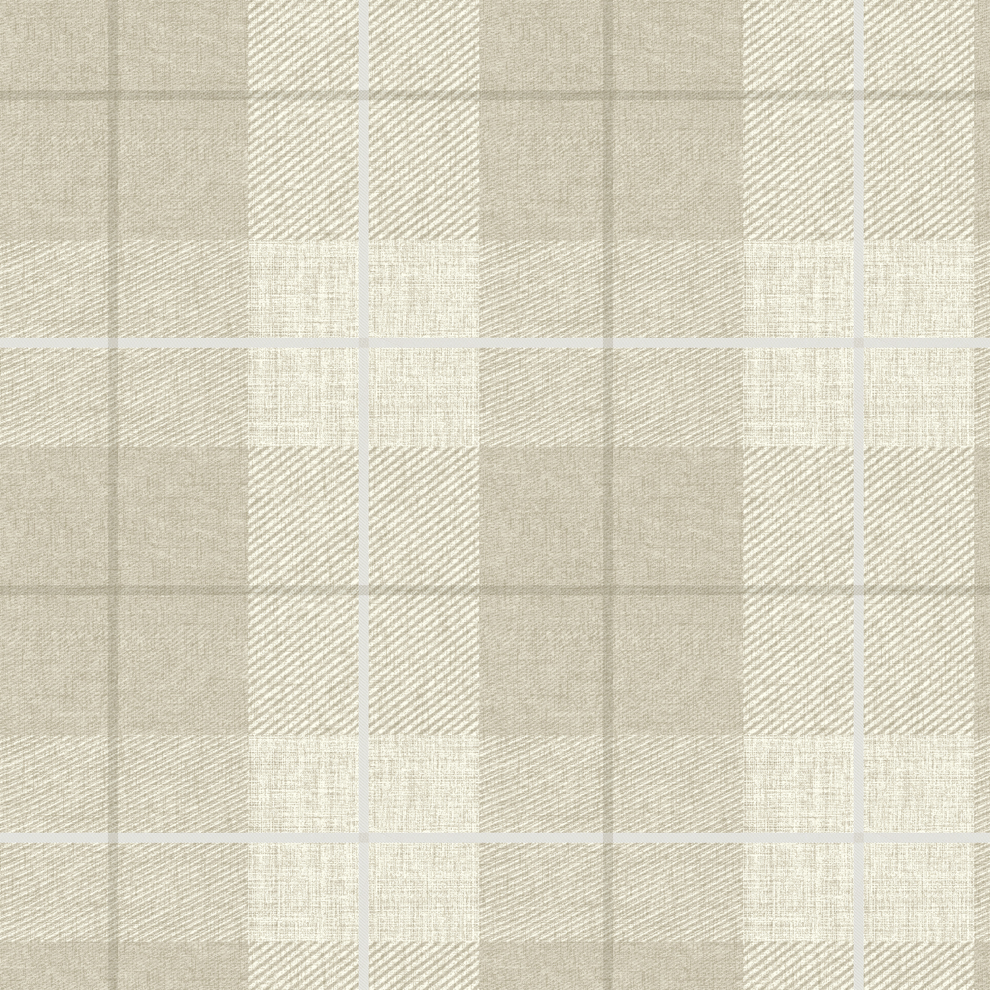 Arthouse Country Tartan Taupe Wallpaper - 10.05m x 53cm