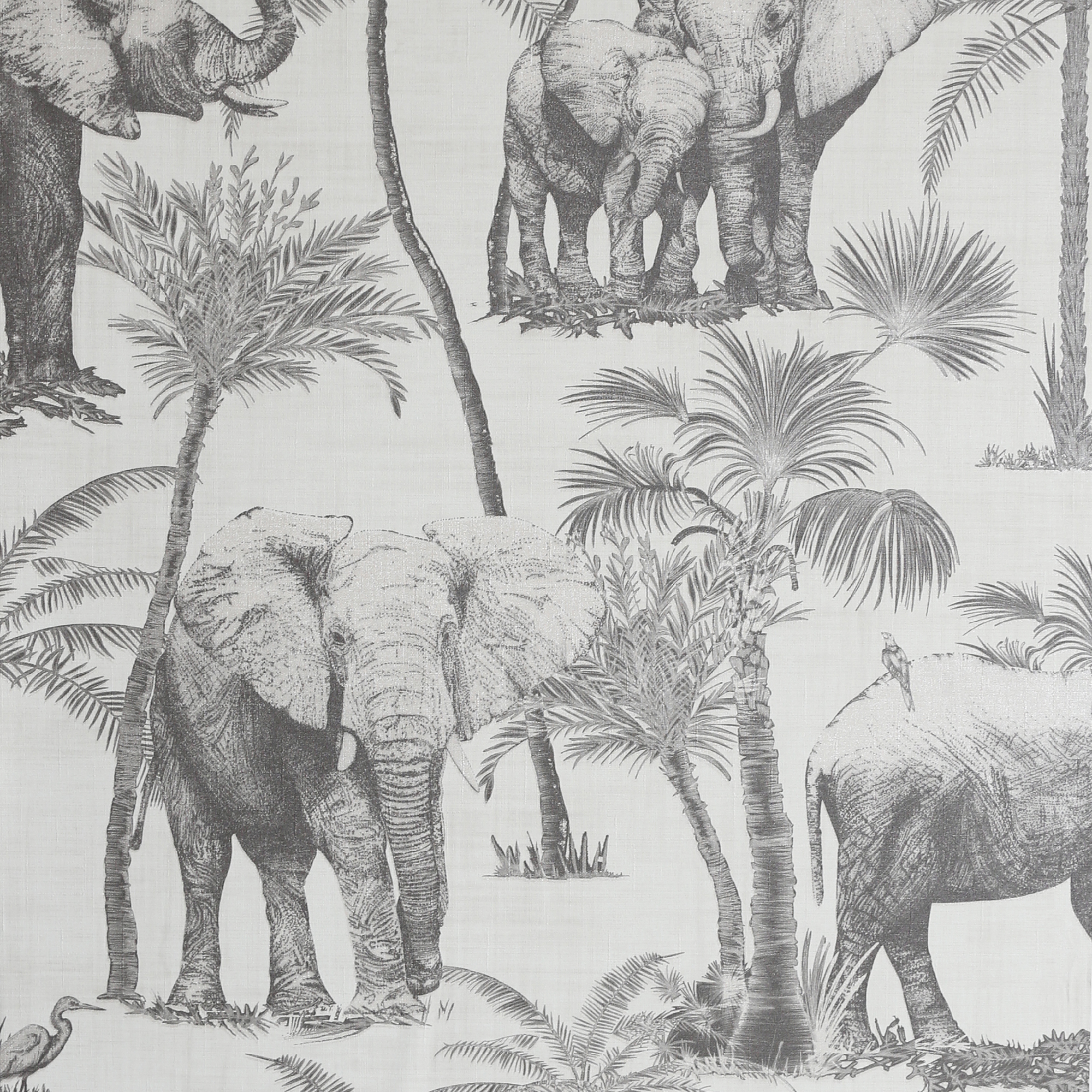 Arthouse Safari Elephant Charcoal Wallpaper - 10.05m x 53cm