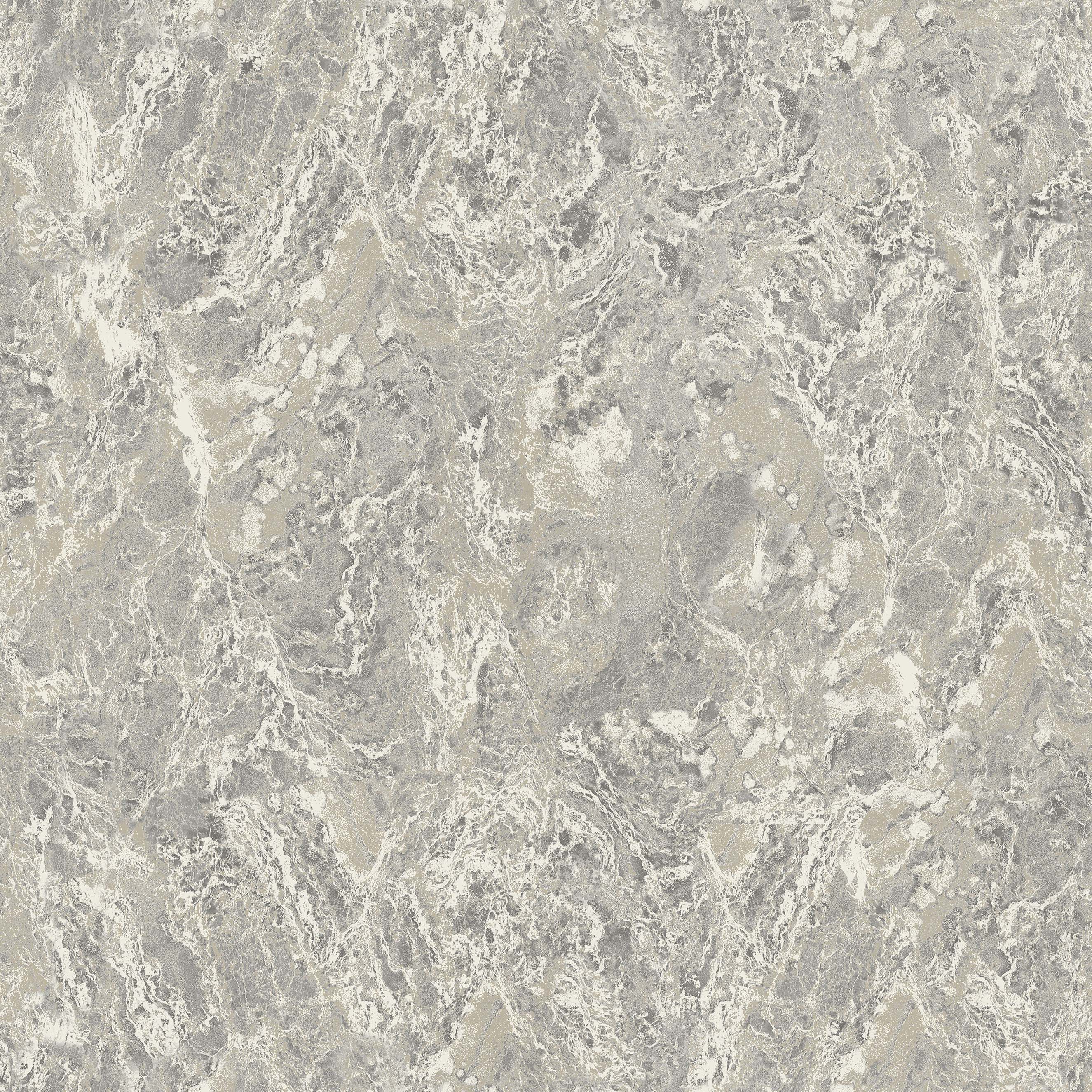 Arthouse Marble Patina Charcoal Natural Wallpaper - 10.05m x 53cm