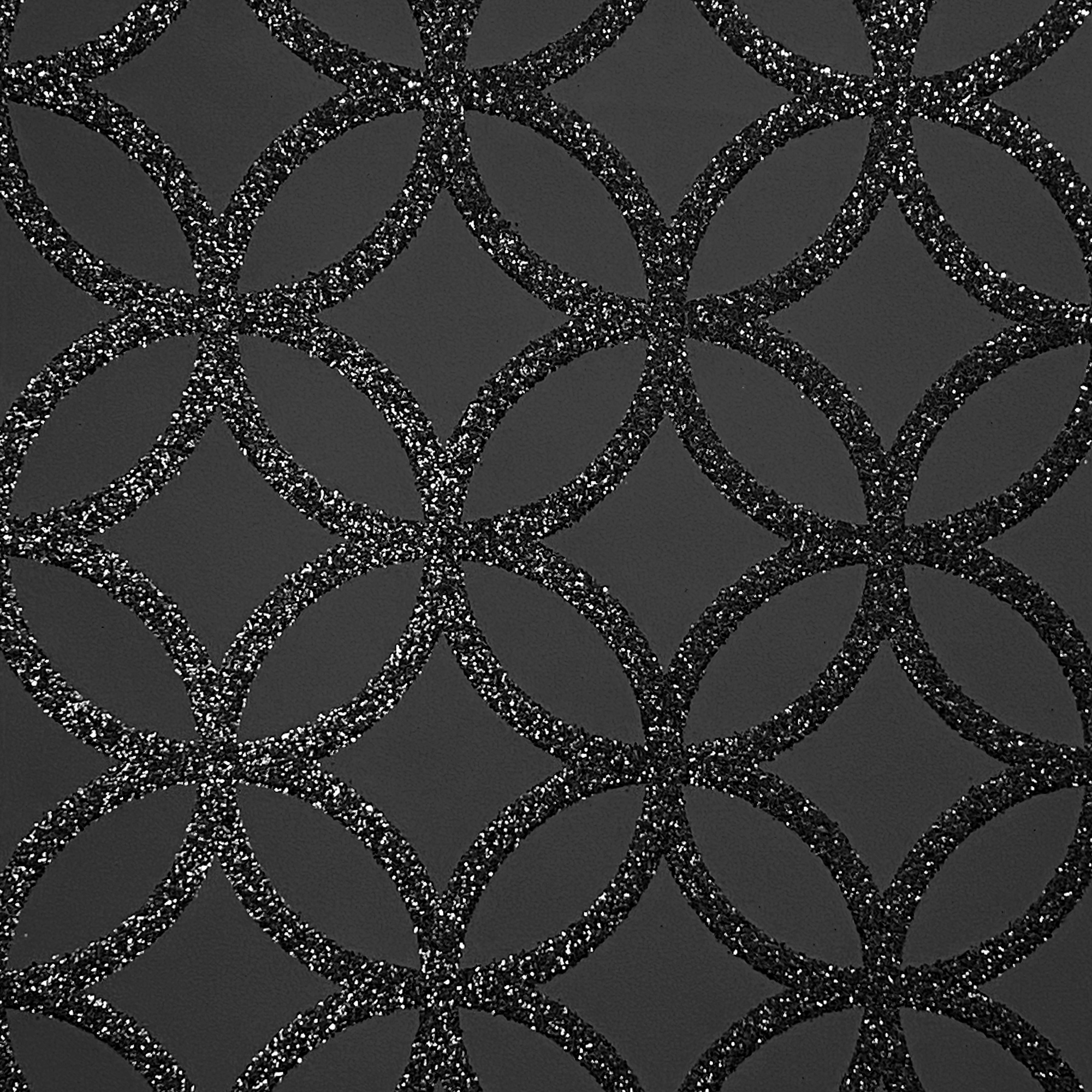 Arthouse Sequin Geo Black Wallpaper - 6m x 53cm
