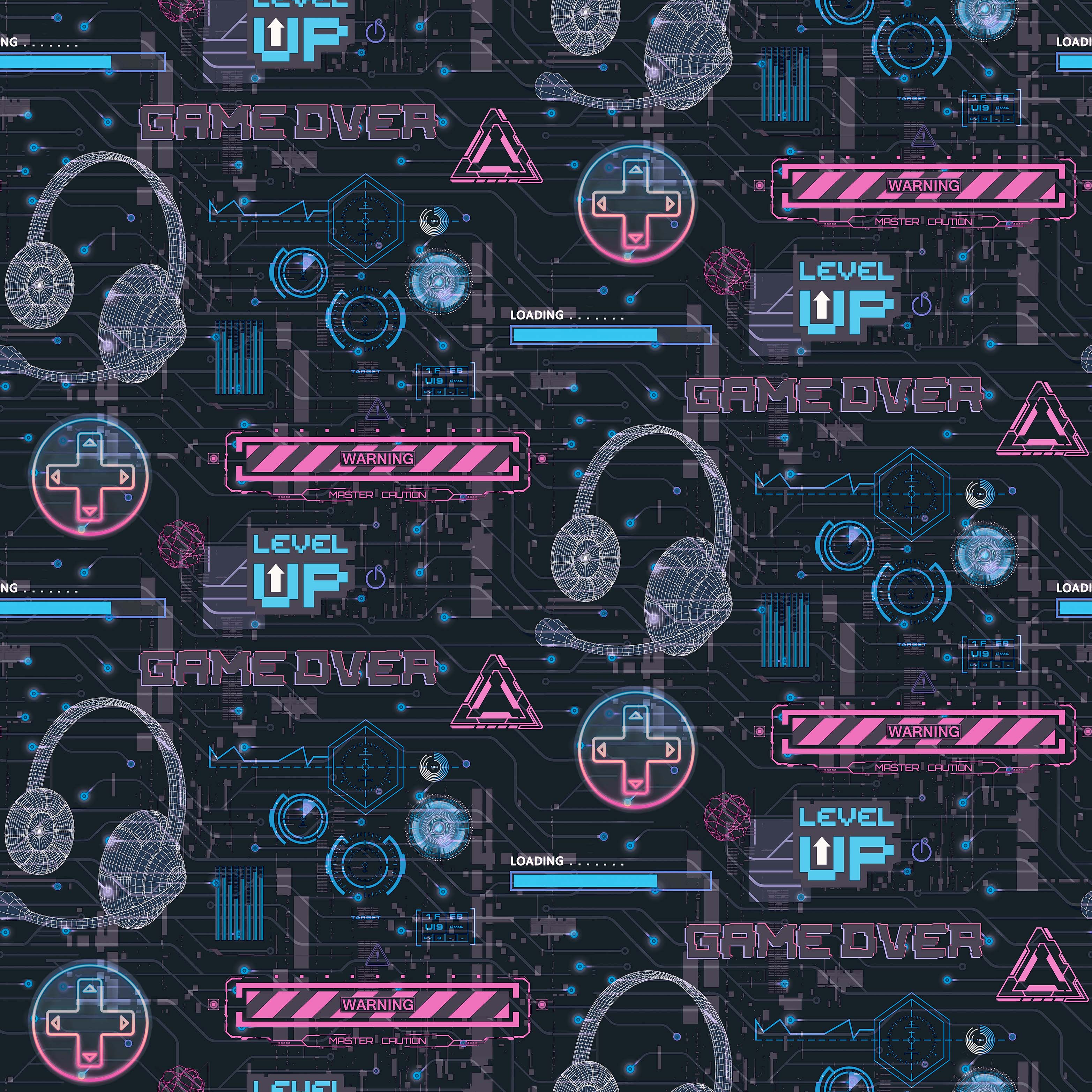 Arthouse Gamer Pink Wallpaper - 10.05m x 53cm