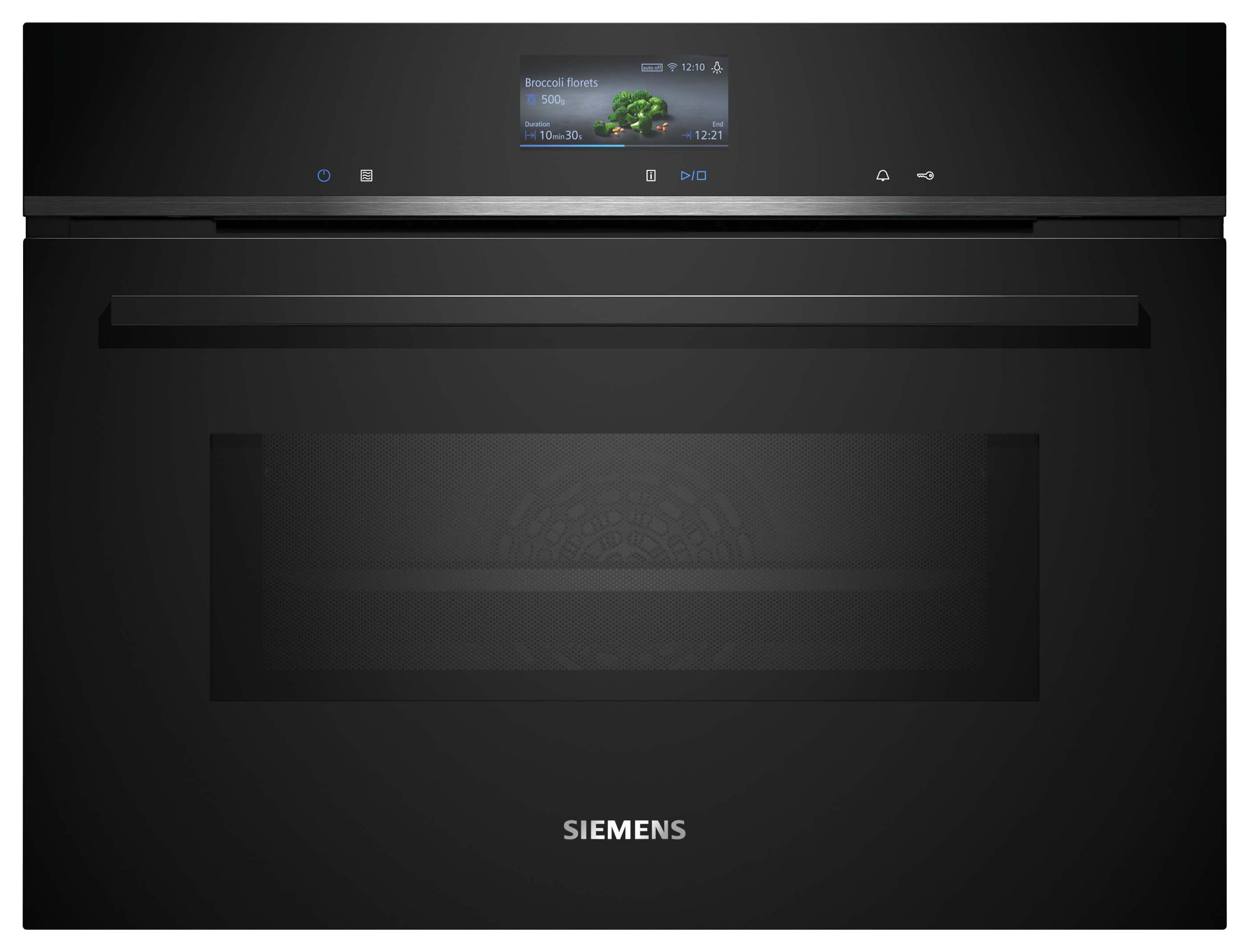 Siemens iQ700 CM776G1B1B Built-in compact oven with microwave