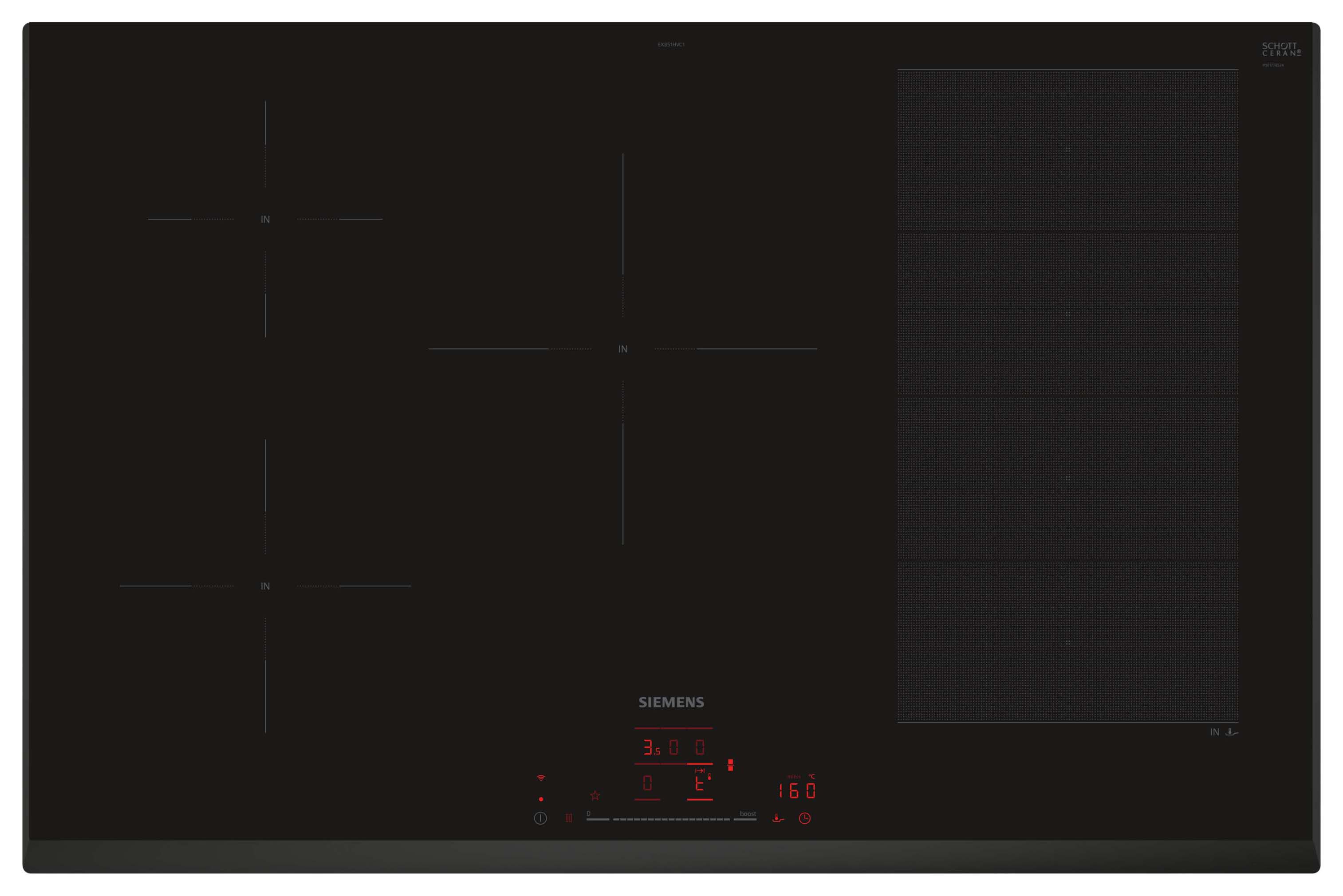 Siemens iQ700 EX851HVC1E 80cm Induction hob - Black