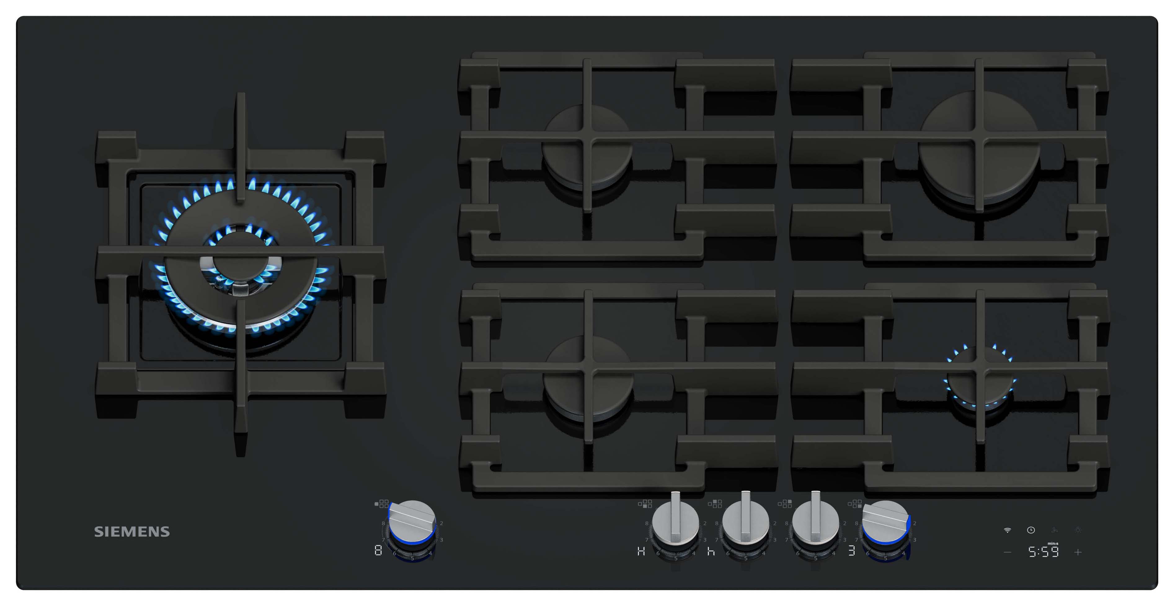 Siemens iQ700 ER9A6SH40 90cm Gas hob - Black