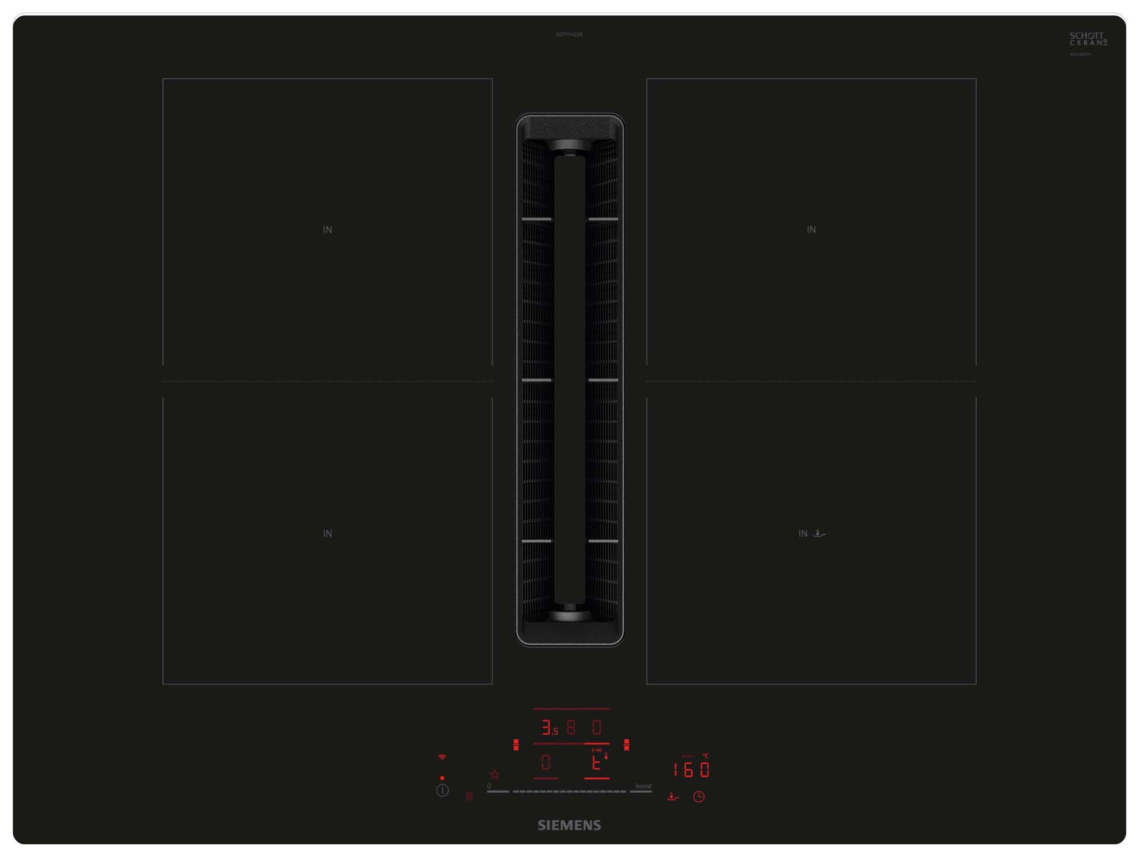 Siemens iQ500 ED711HQ26E 70cm Induction hob - Black
