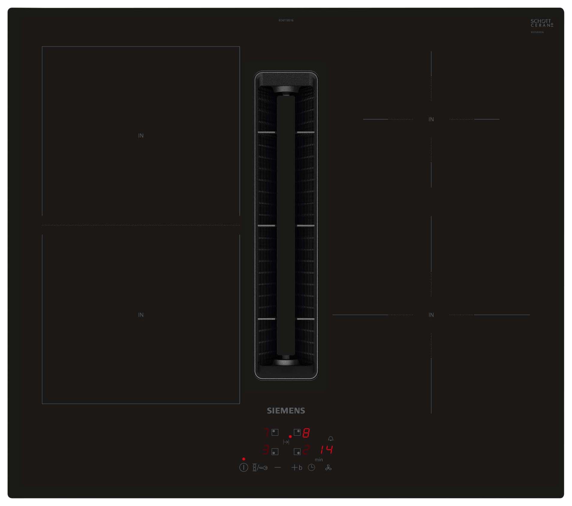Siemens iQ300 ED611BS16E 60cm Induction hob - Black