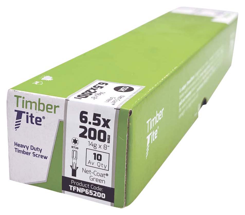 Timber-Tite TX Countersunk Green Net-Coat Joist Screw -