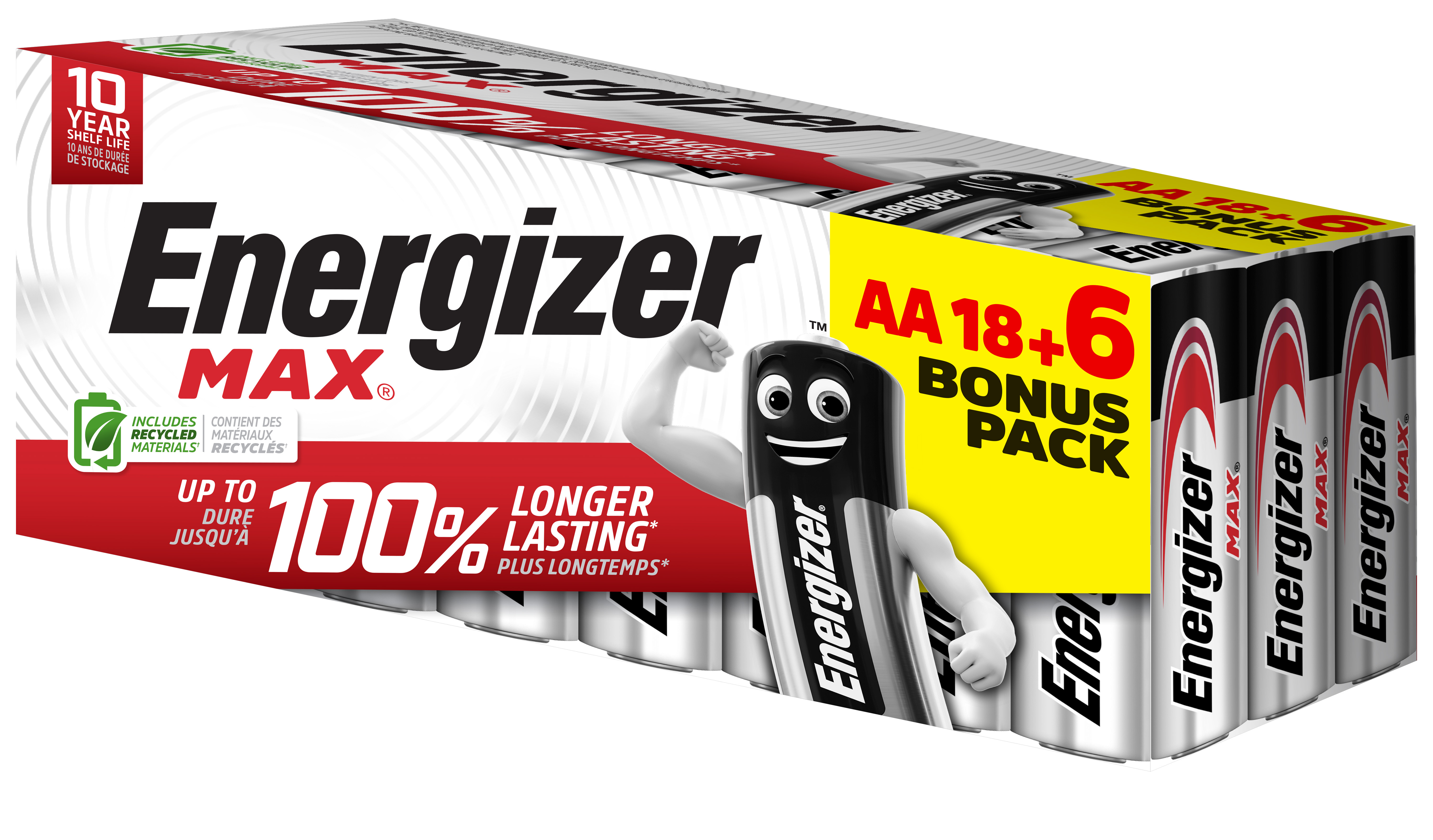 Energizer Max Alkaline AA 18+6 - Pack of 24