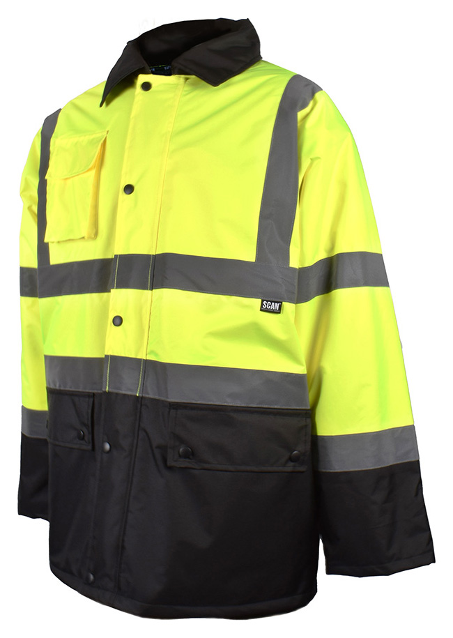Scan Yellow-Black Hi-Vis Motorway Jacket - M
