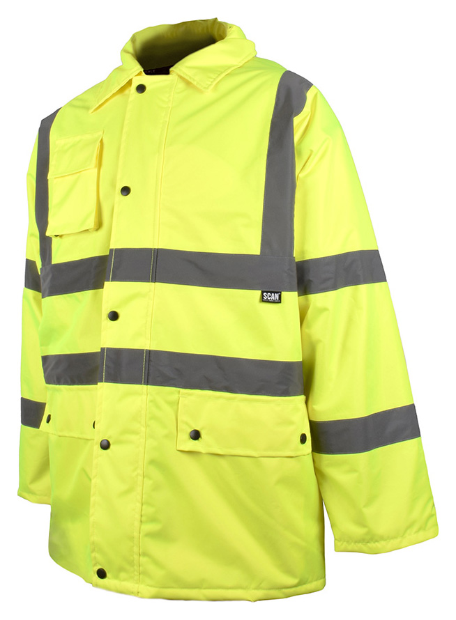 Scan Yellow Hi-Vis Motorway Jacket - XXL
