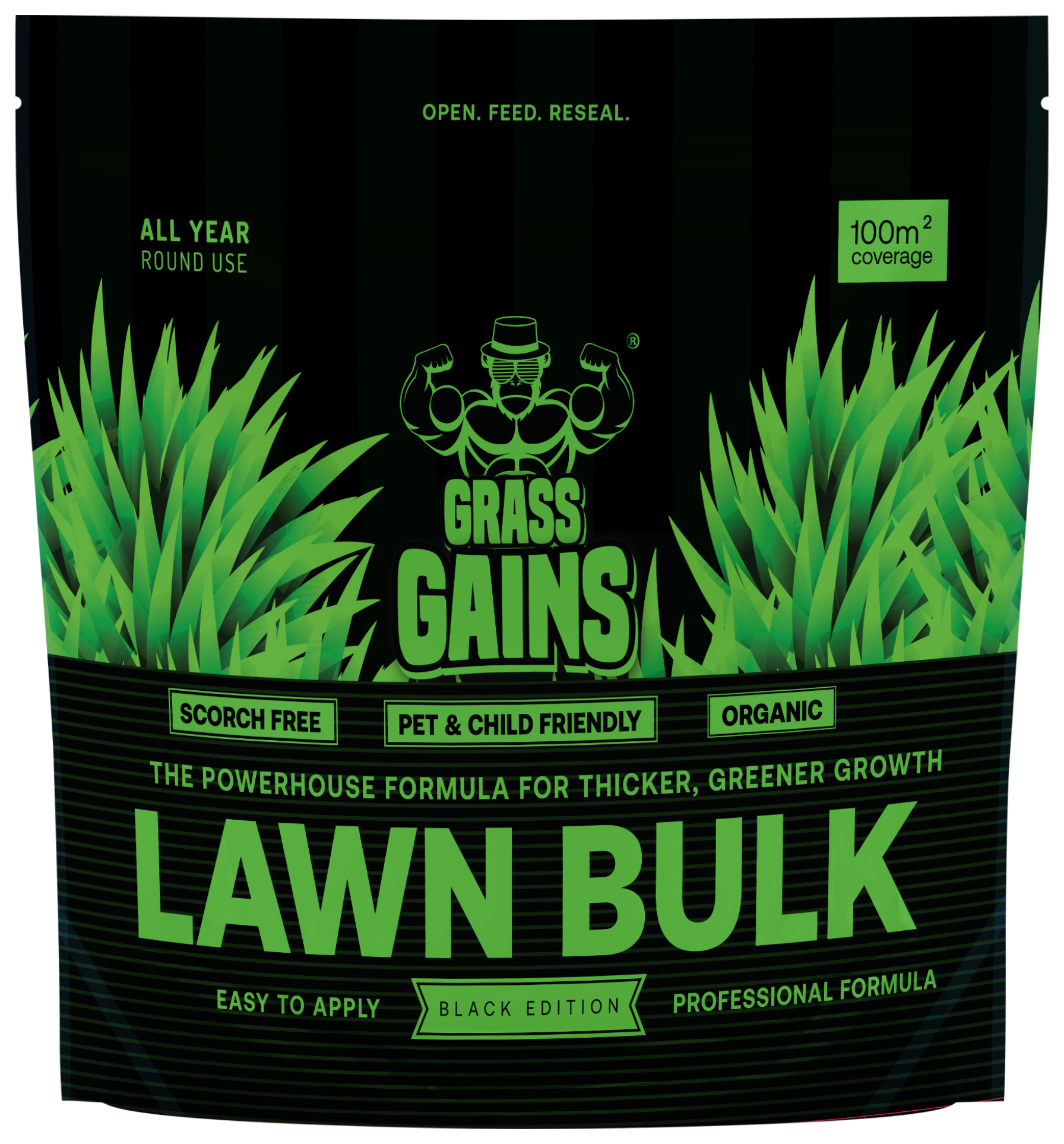 Grass Gains Black Edition 100m - 2.5kg