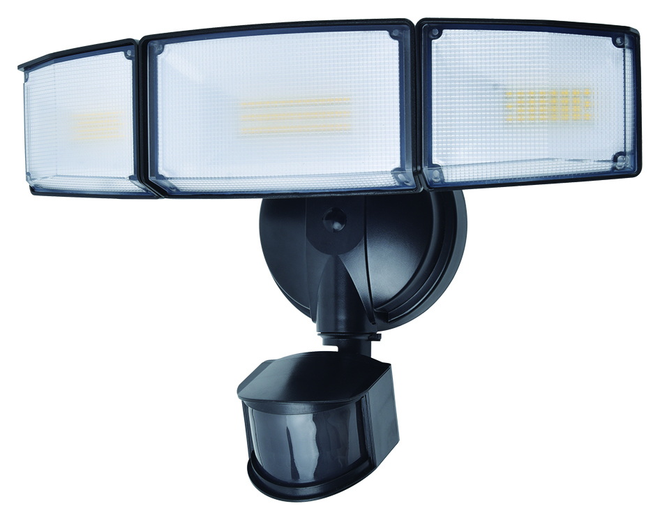 Lutec IP54 Tri Guard Integrated LED Floodlight with PIR - 23W