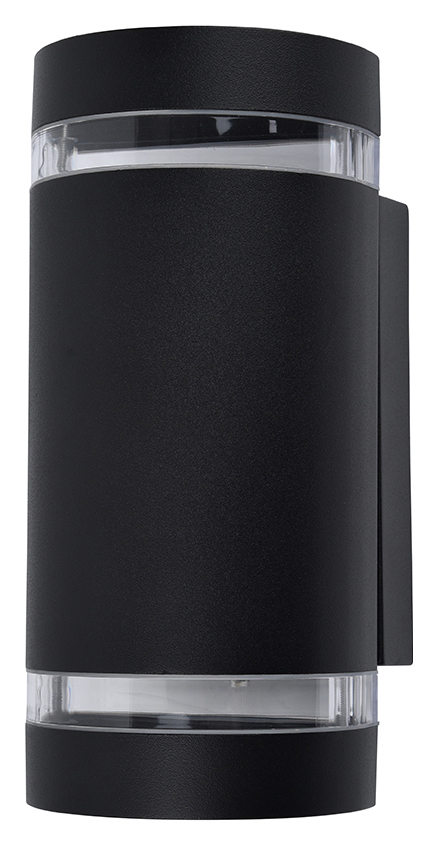 Lutec IP44 Focus Wall Light - Matt Black