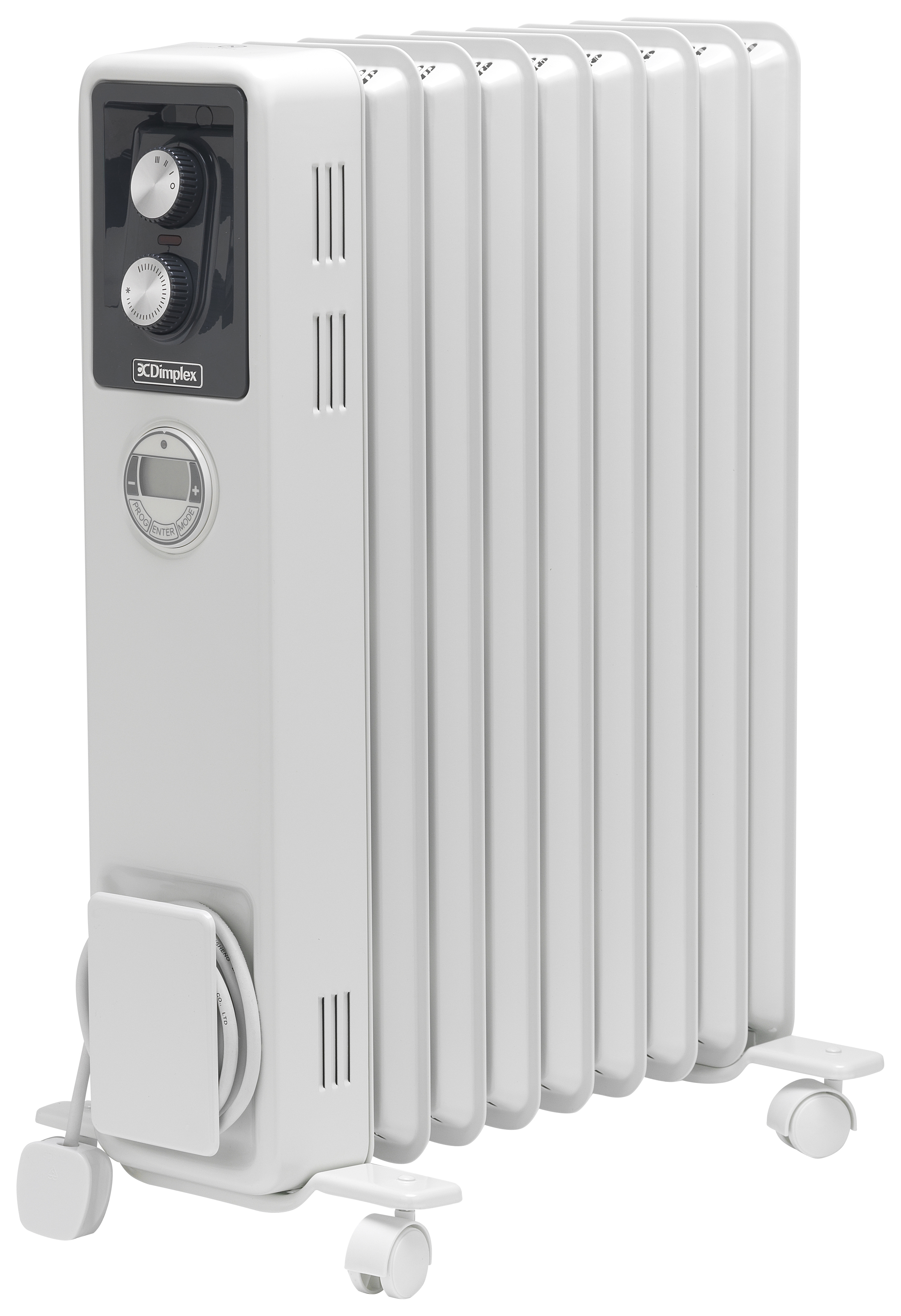 Dimplex ECR20Tie Oil-Free Column Radiator with Timer 2kW - White