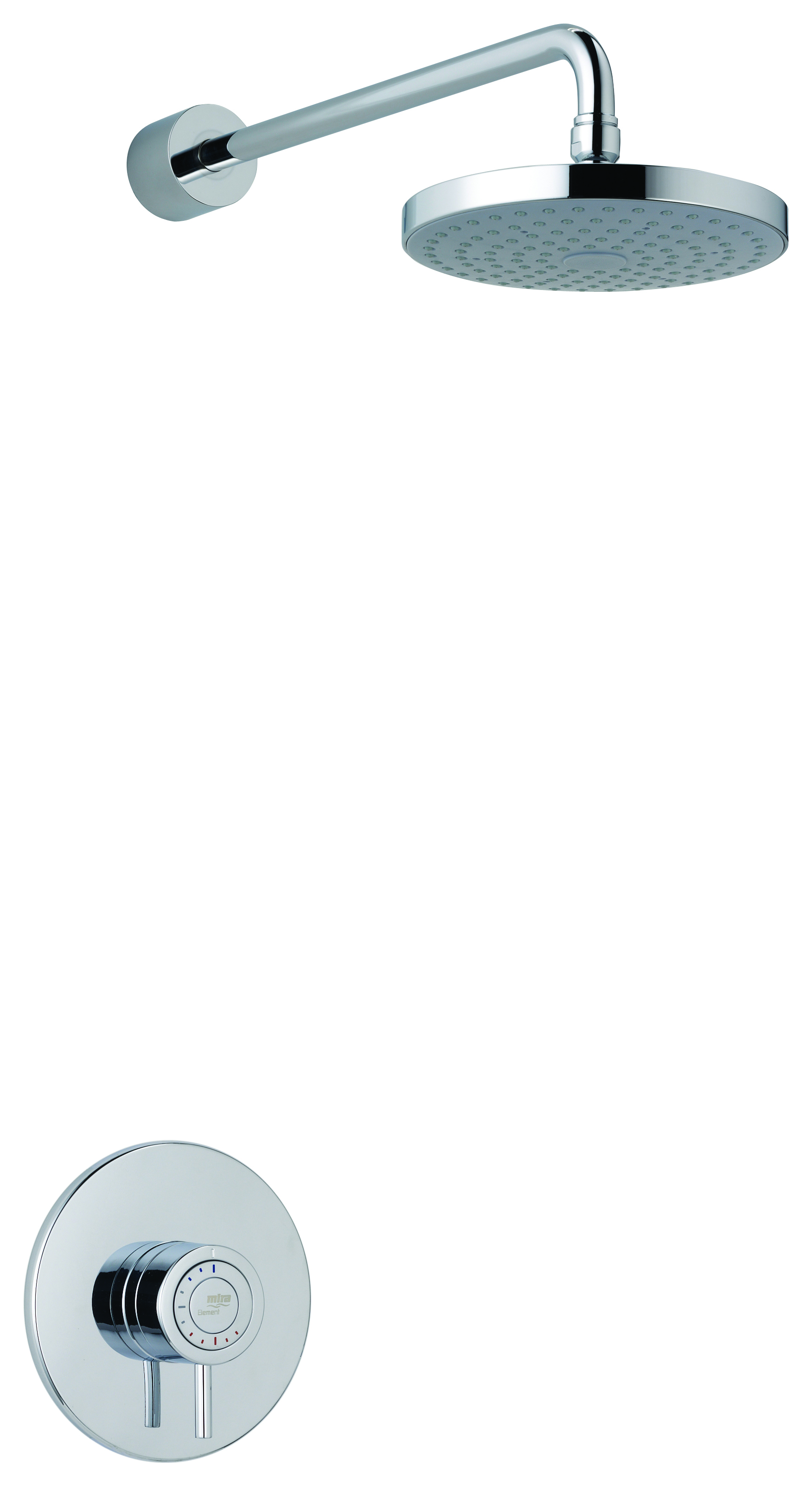 Mira Element Concealed Rigid Mixer Shower - Chrome