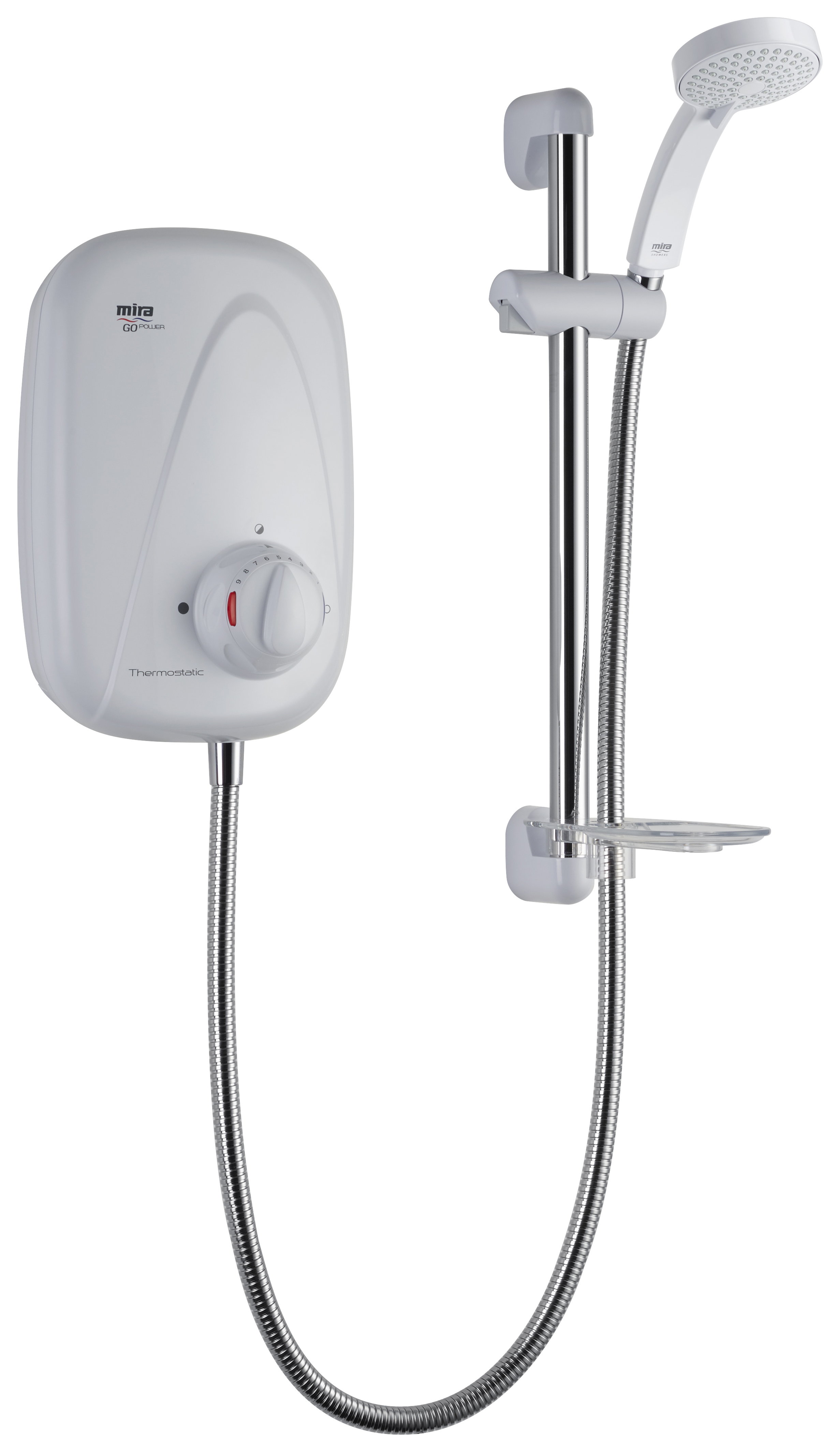 Mira Go Thermostatic Power Shower - Chrome