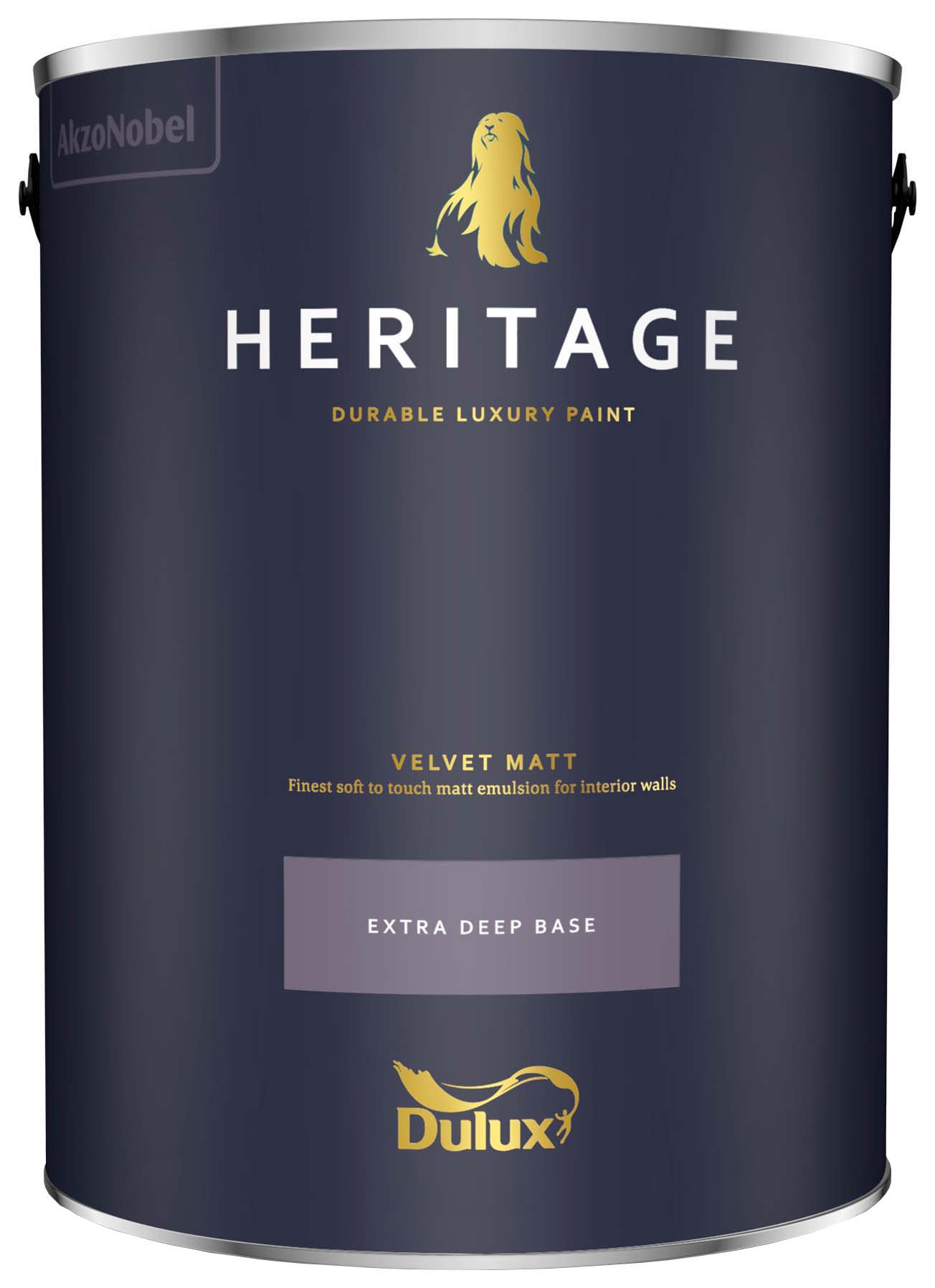 Dulux Heritage Velvet Matt - Extra Deep Base - 5L