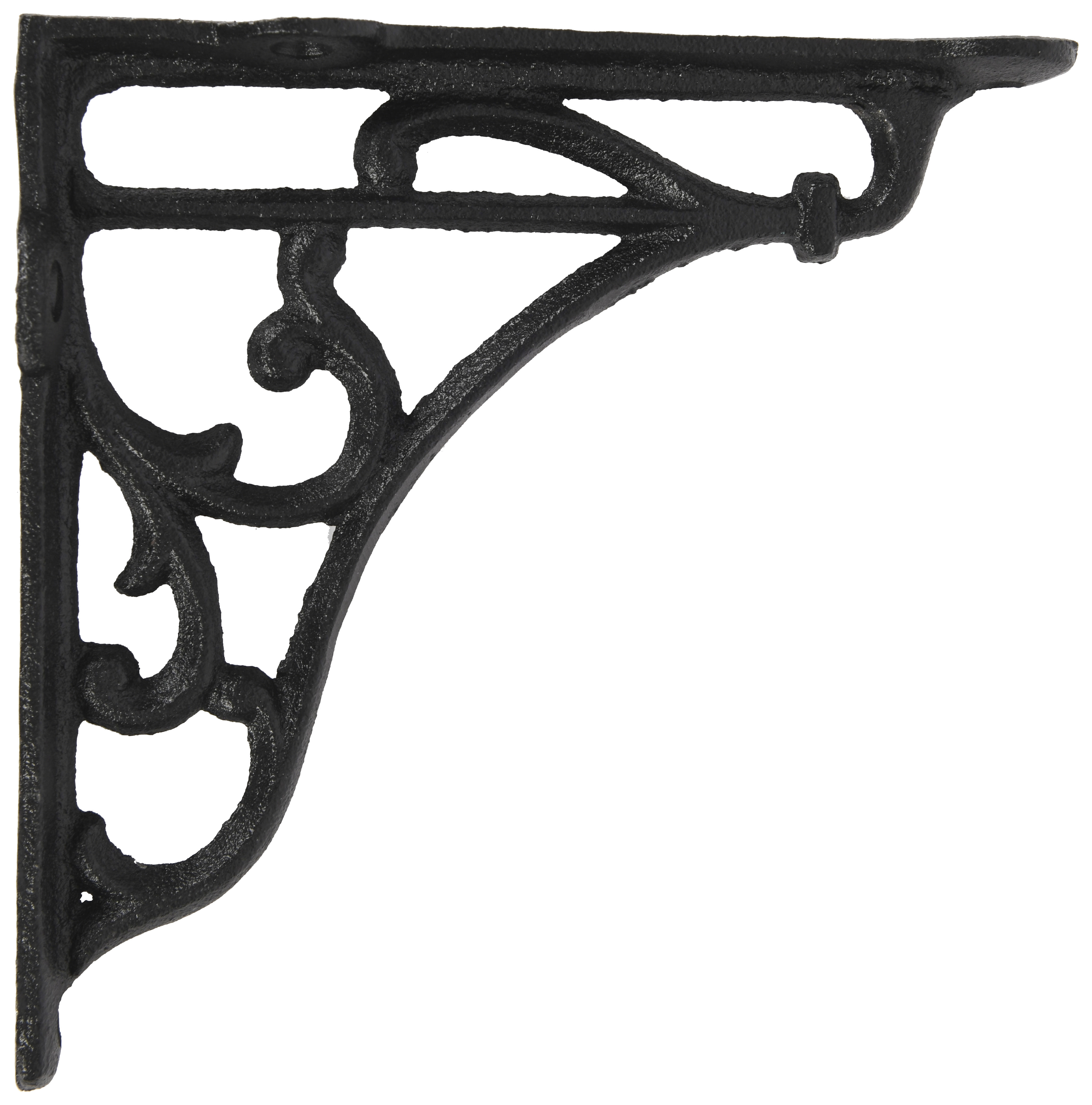 Ornate Black Railway Bracket 150 x 150mm