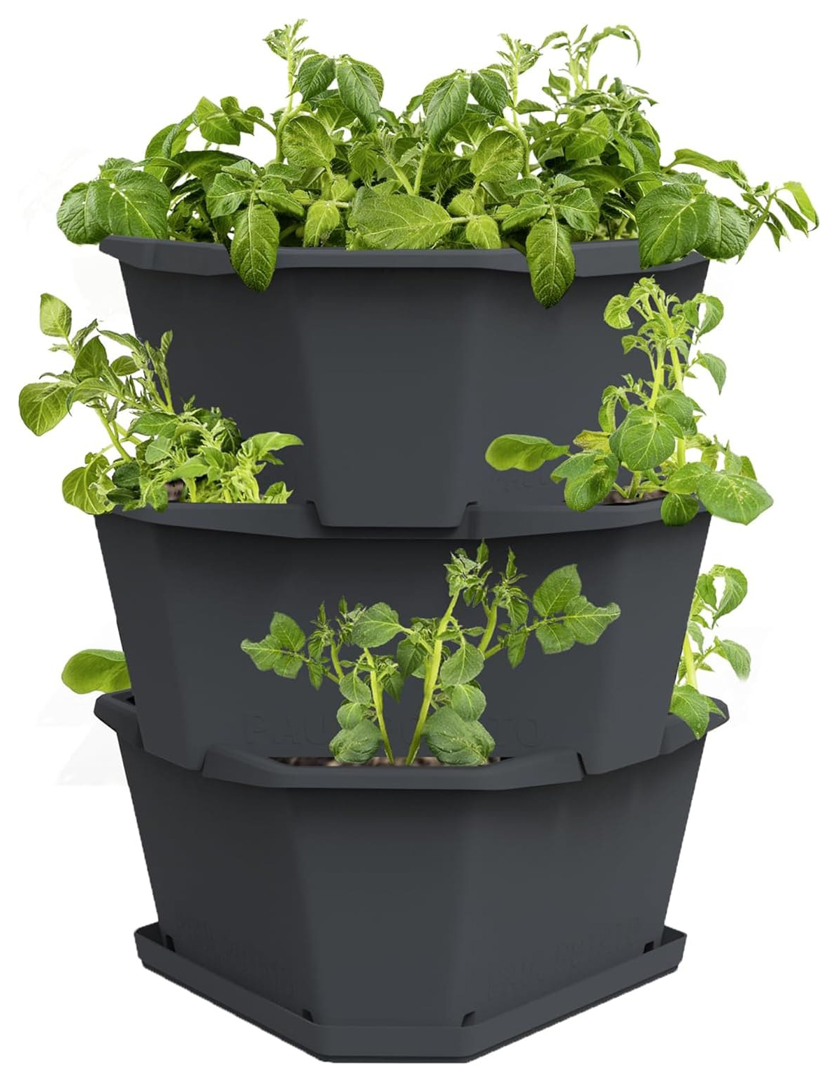 Paul Potato 3 Level Potato Growing Tower for Balcony / Terrace / Patio - Anthracite