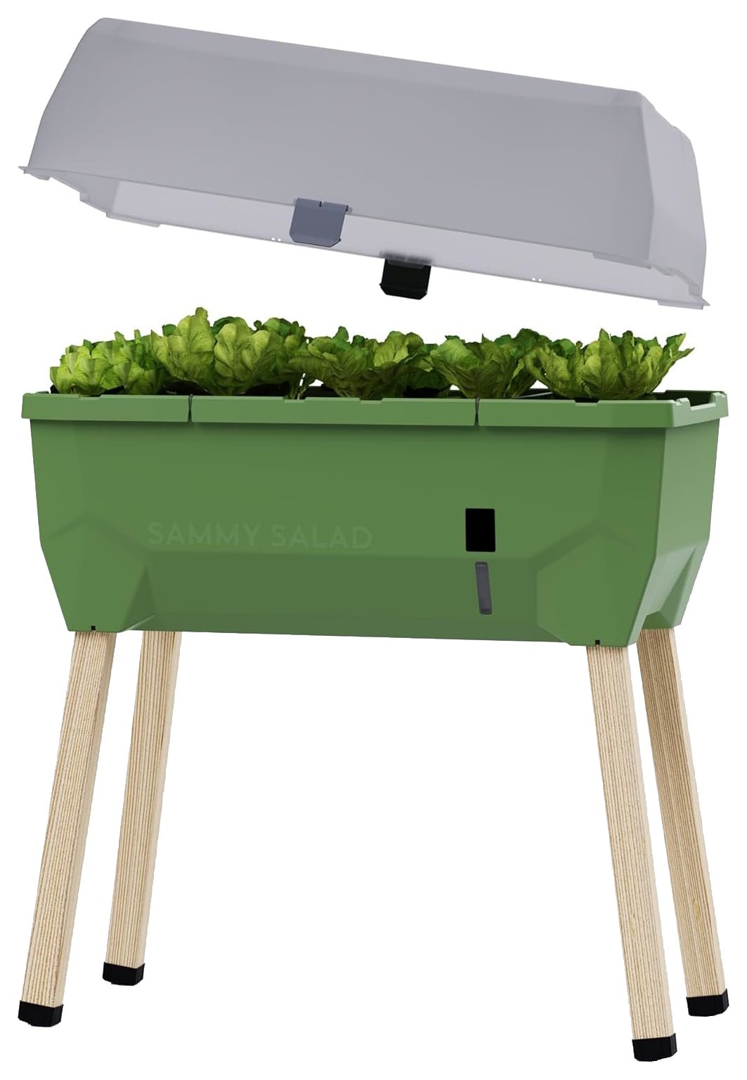 Sammy Salad Raised Bed for Salad Growing with Water Tank - Dark Green