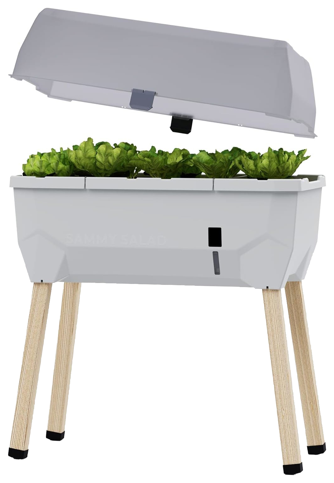 Sammy Salad Raised Bed for Salad Growing with Water Tank - Light Grey