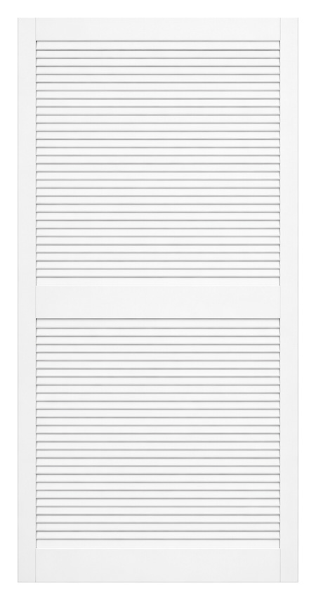 LPD White Closed Internal Louvre Door - 1981 x 610mm
