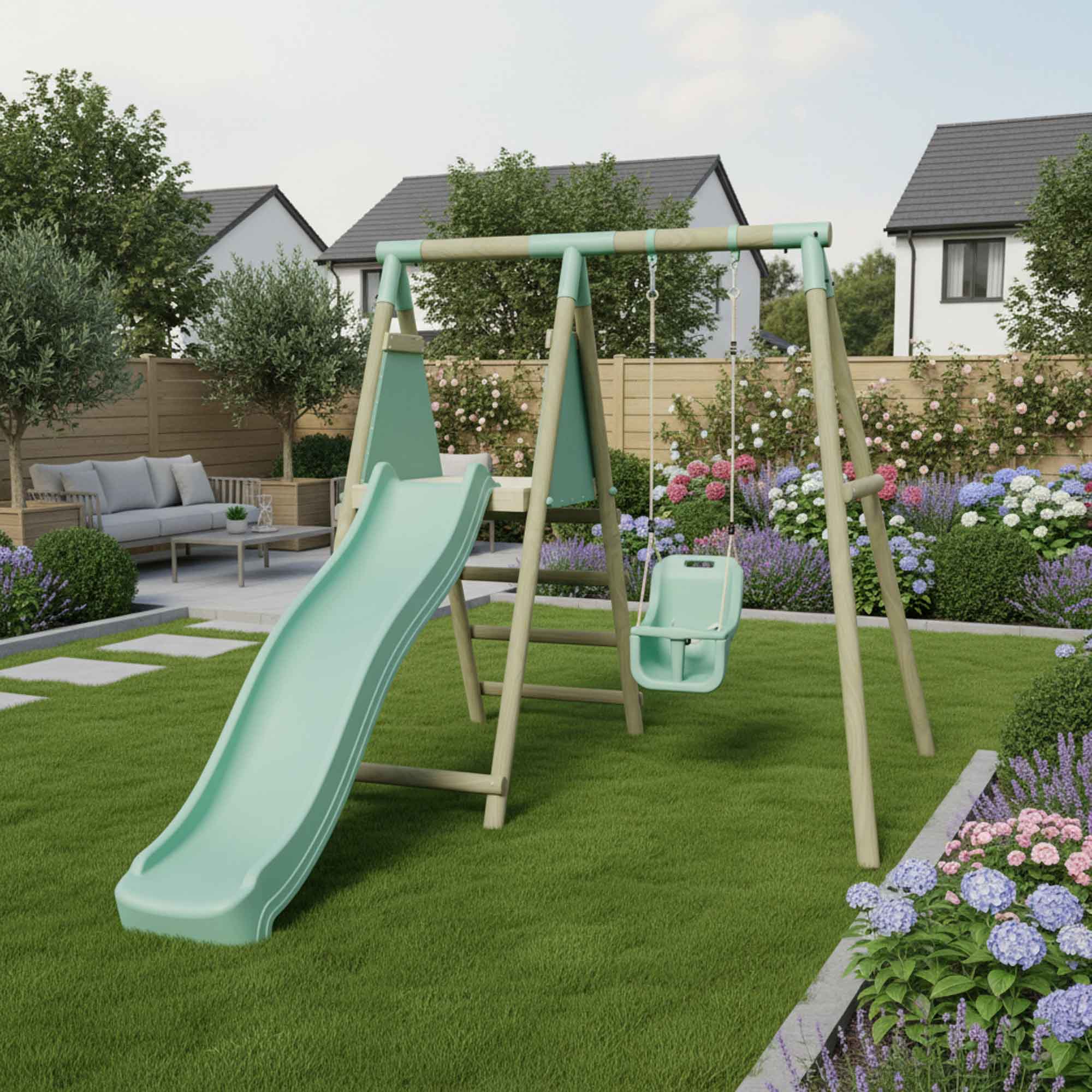 Mercia Baby Swing With Slide