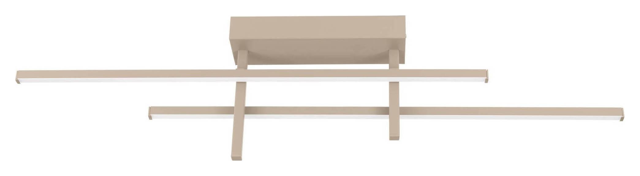 Eglo Trepiliano Aluminium & Steel LED Linear Ceiling Light - Sandy