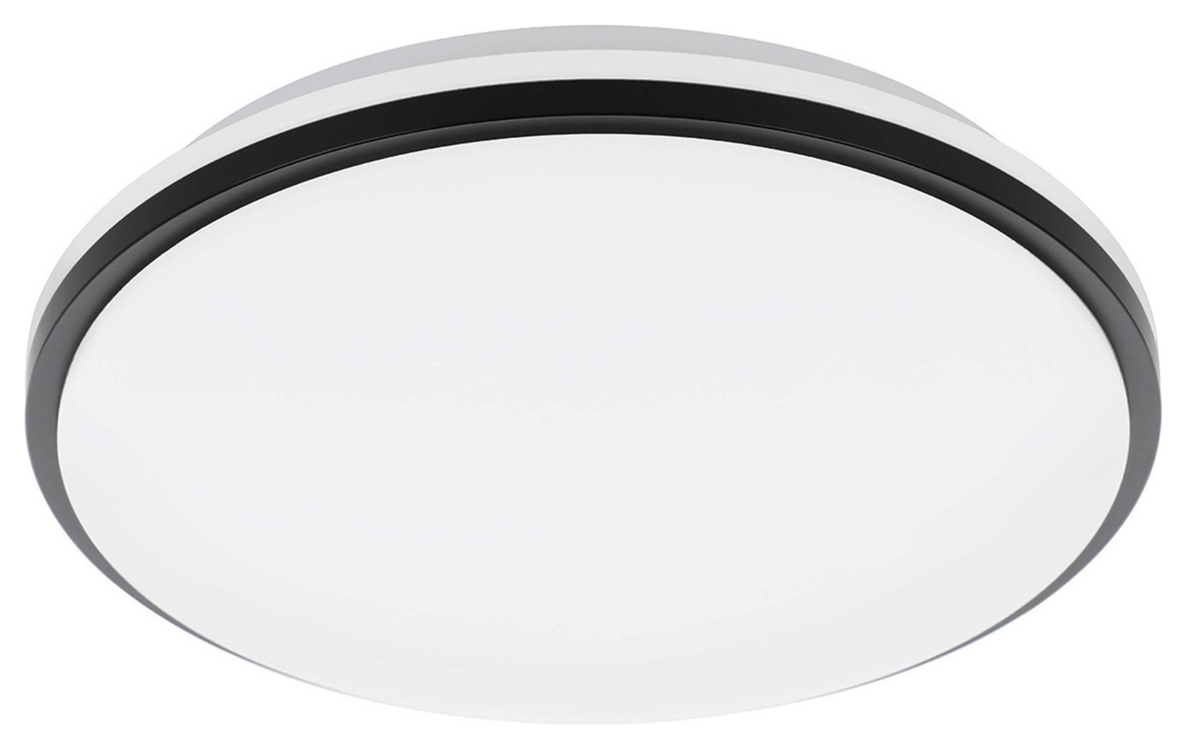 Eglo Pinetto LED Flush Ceiling Light - Black & White