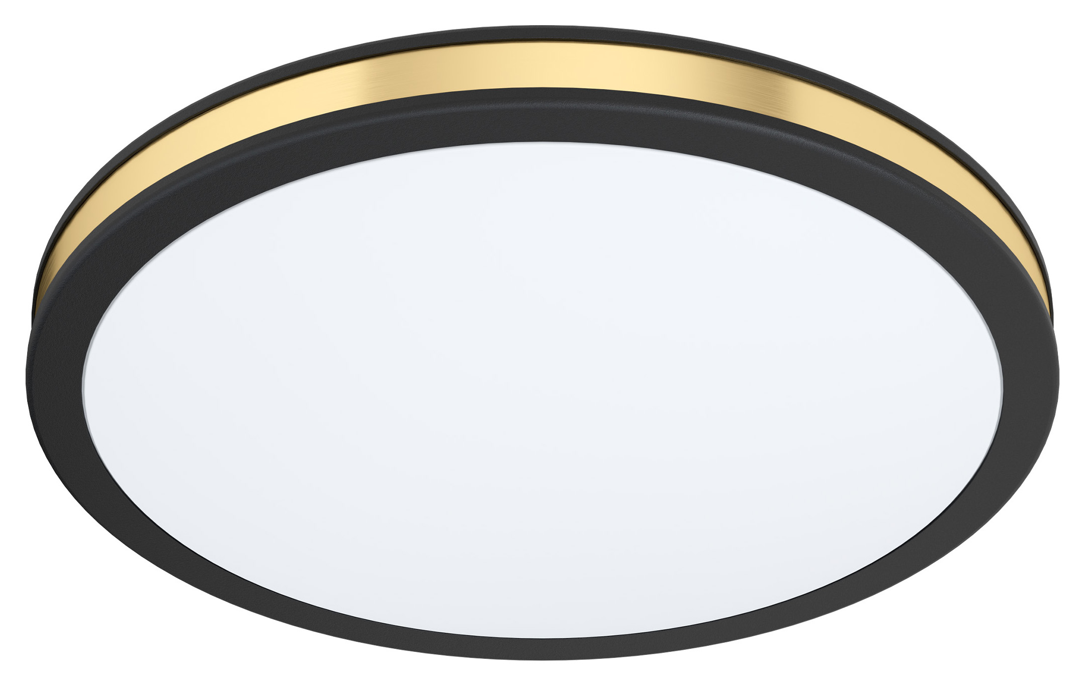 Eglo Pescaito LED Flush Ceiling Light - Black & Gold