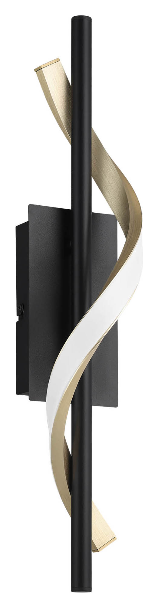Eglo Conaprato Black & Brushed Brass Wall Light