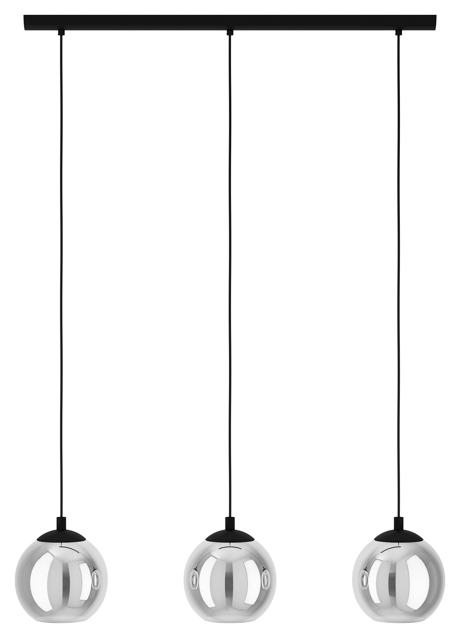Eglo Ariscani Smoked Black 3-Light Pendant