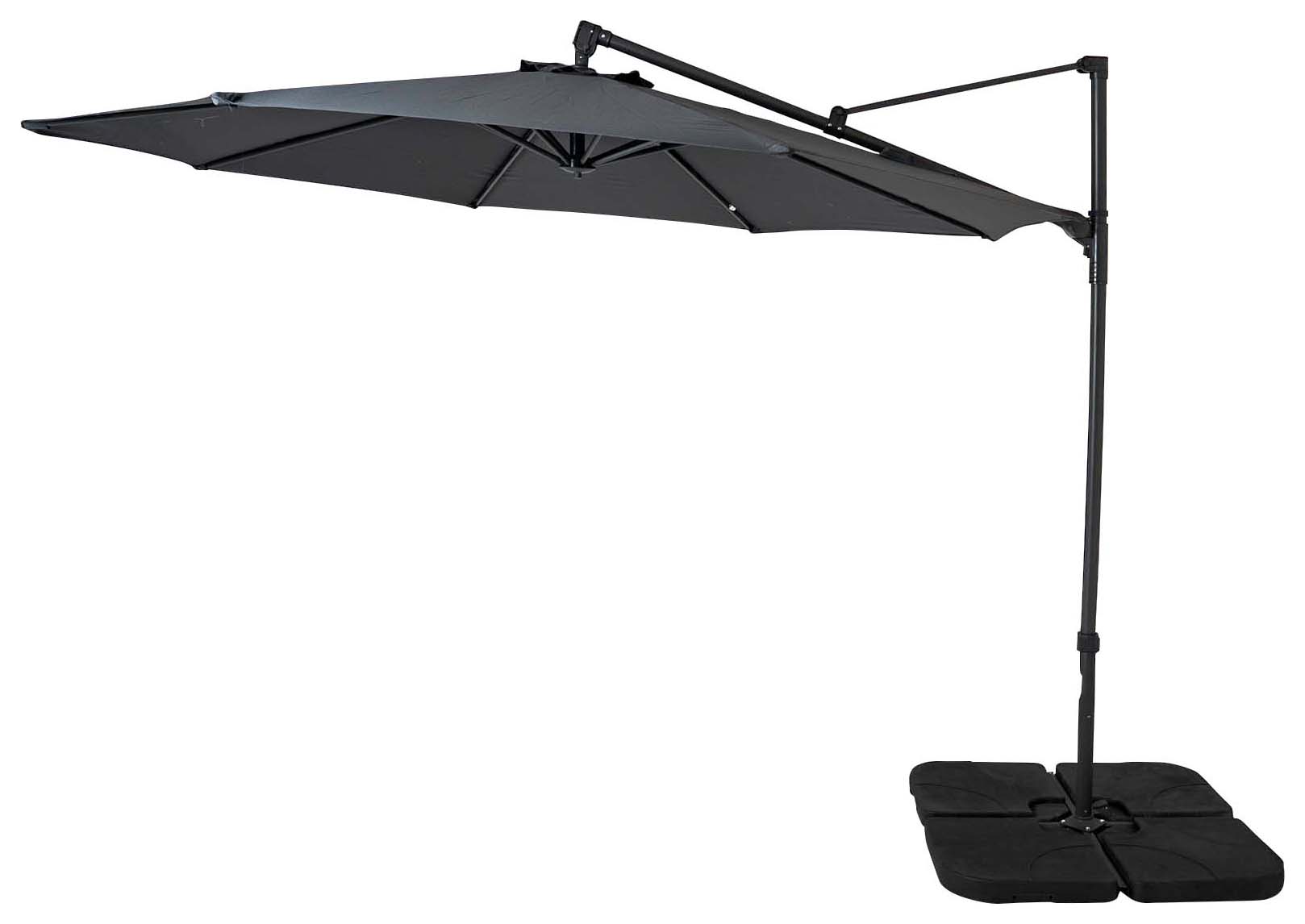 Royce Round Cantilever Carbon Canopy with Anthracite Frame - 3m