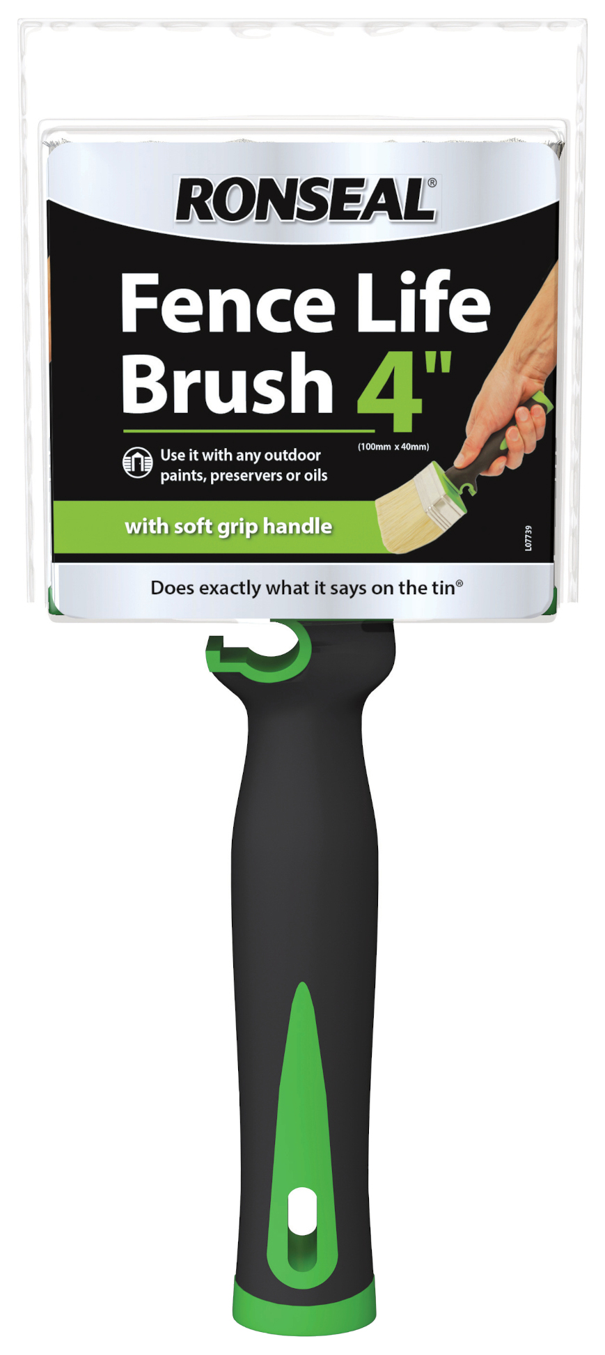 Ronseal Fence Life Shed & Fence Brush Soft Grip 4-in-1