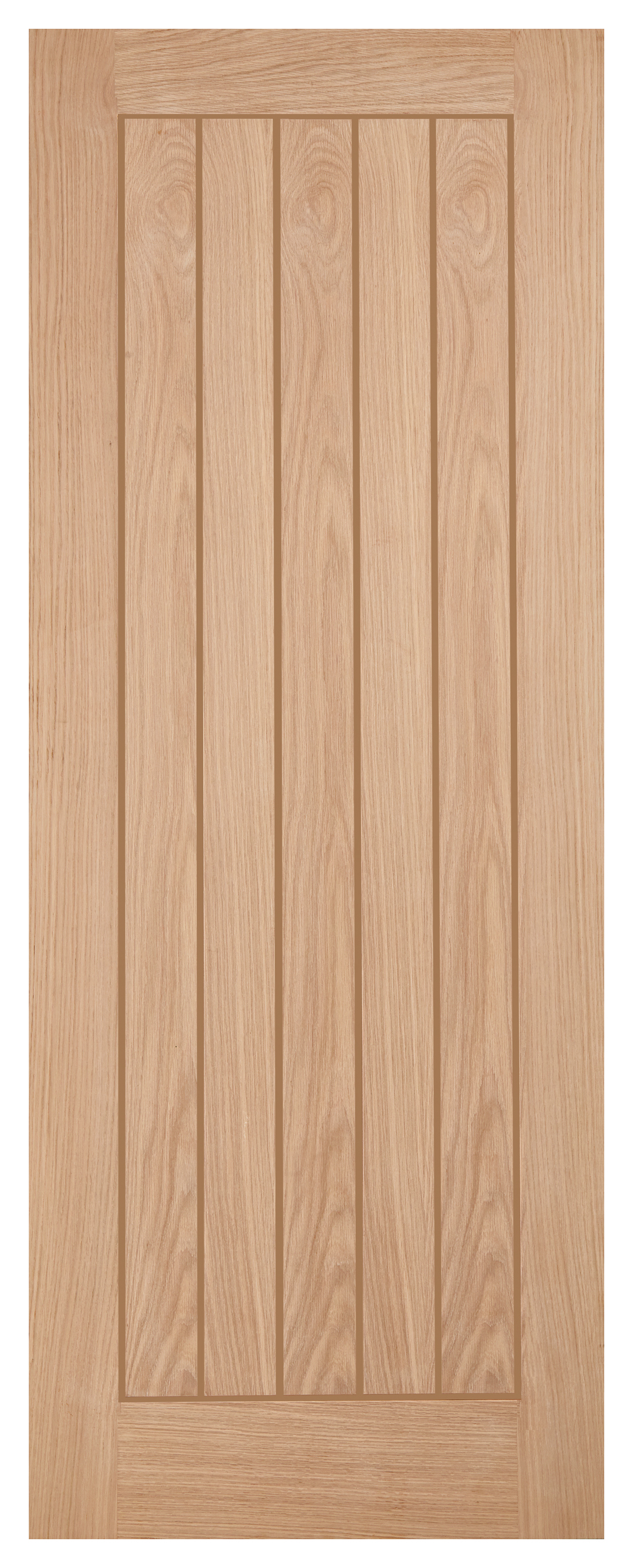LPD Belize Unfinished Oak Veneer Cottage FD30 Internal Fire Door - 1981 x 762mm