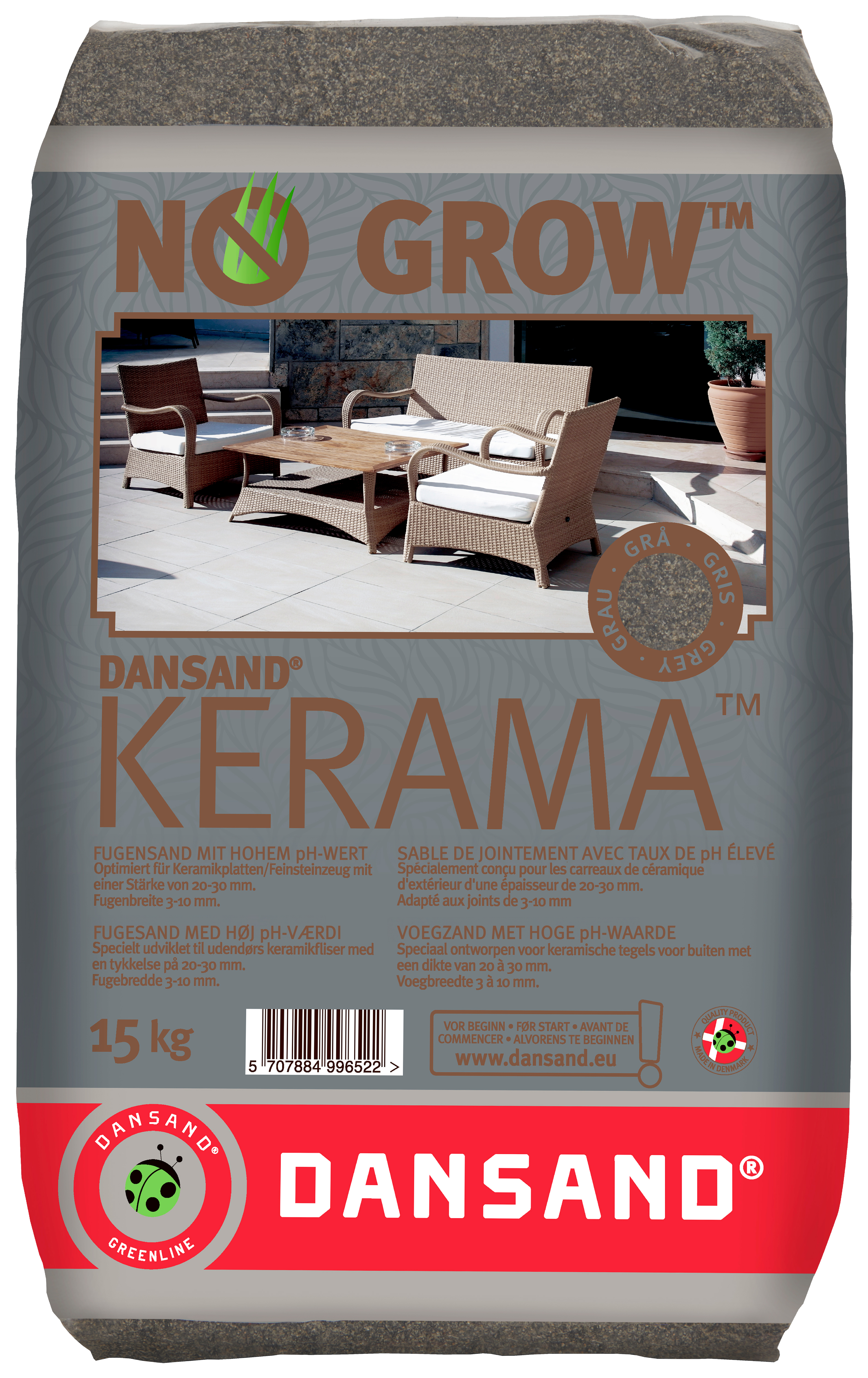Dansand NO GROW Kerama Joint Filling Sand Grey - 15kg