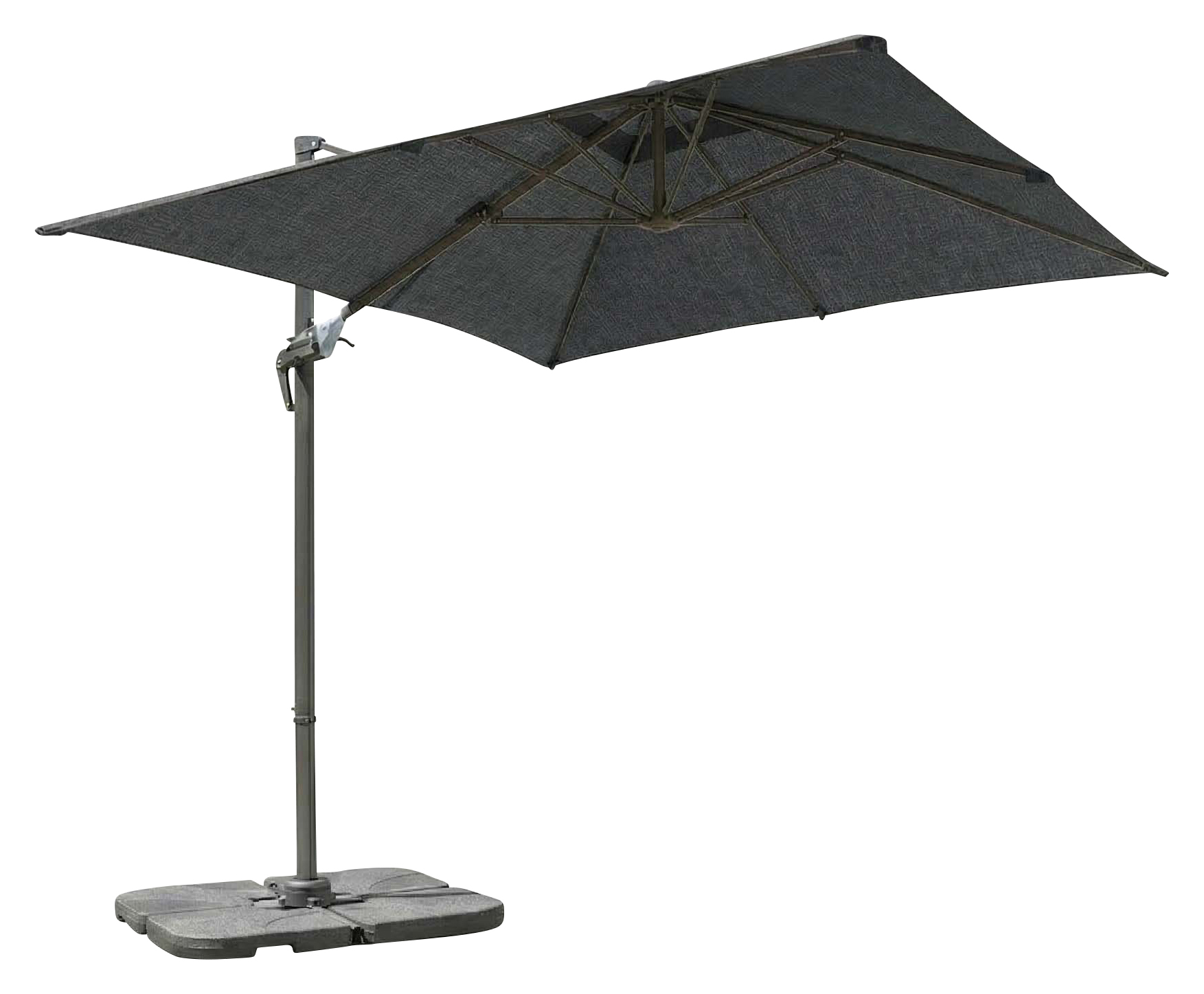Royce Junior Square 2.5m Carbon Cantilever Parasol & Night Cover