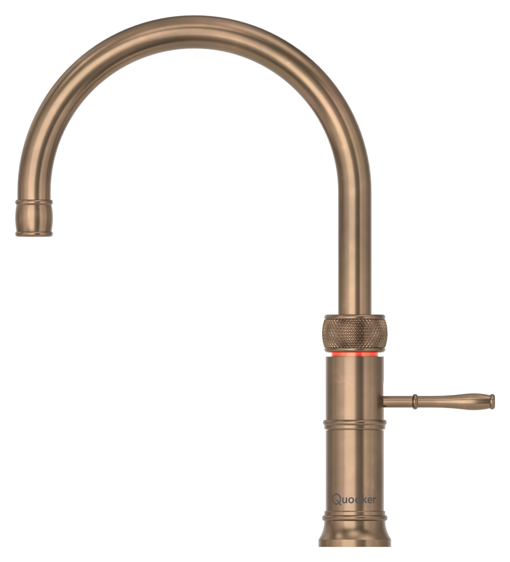 Quooker Classic Fusion round kitchen tap - Patinated Brass