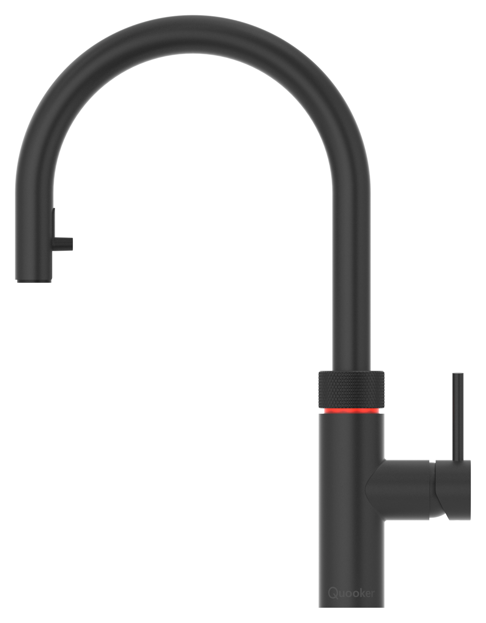 Quooker Flex Round Round pull out kitchen tap - Black