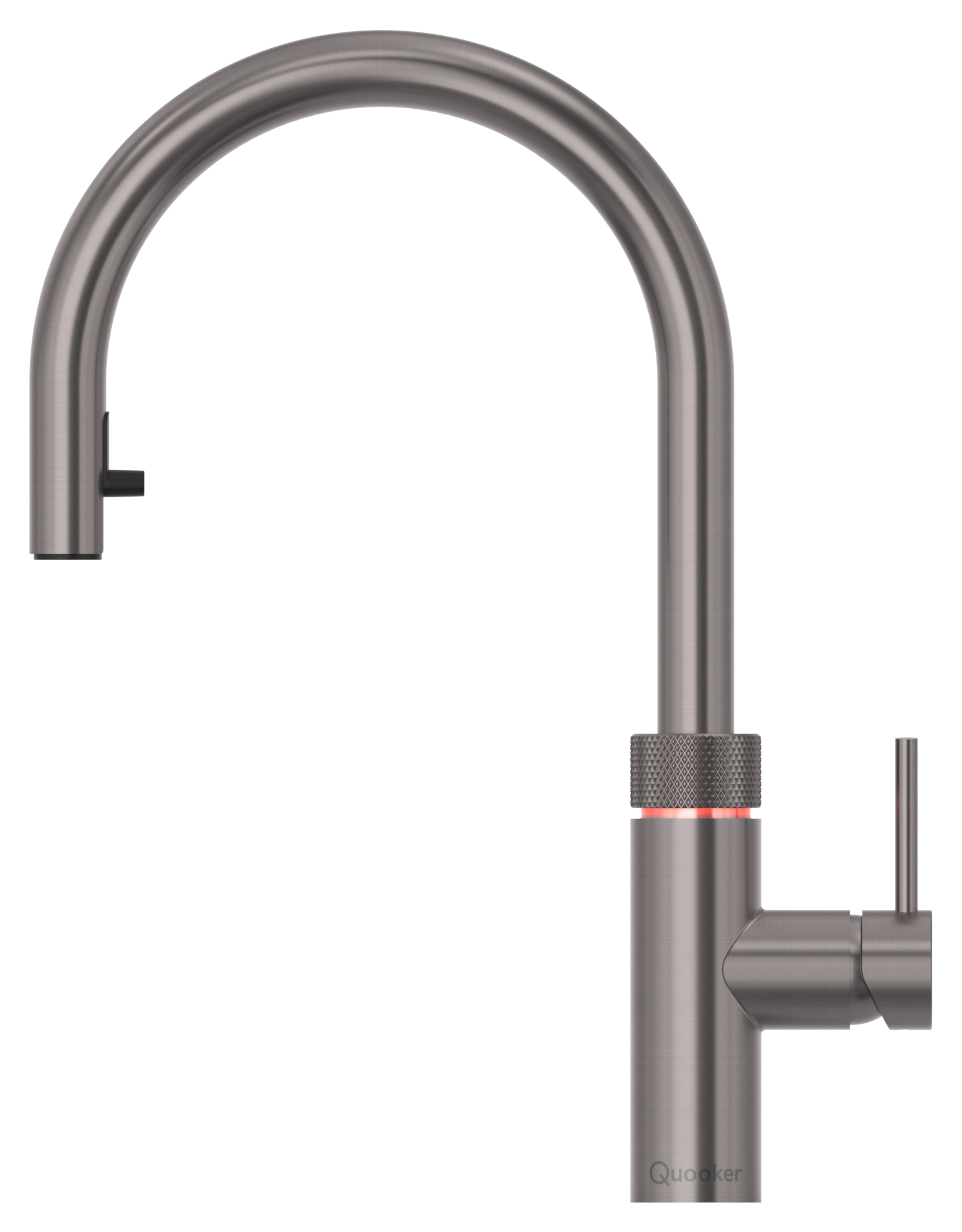 Quooker Flex Round pull out kitchen tap - Gunmetal