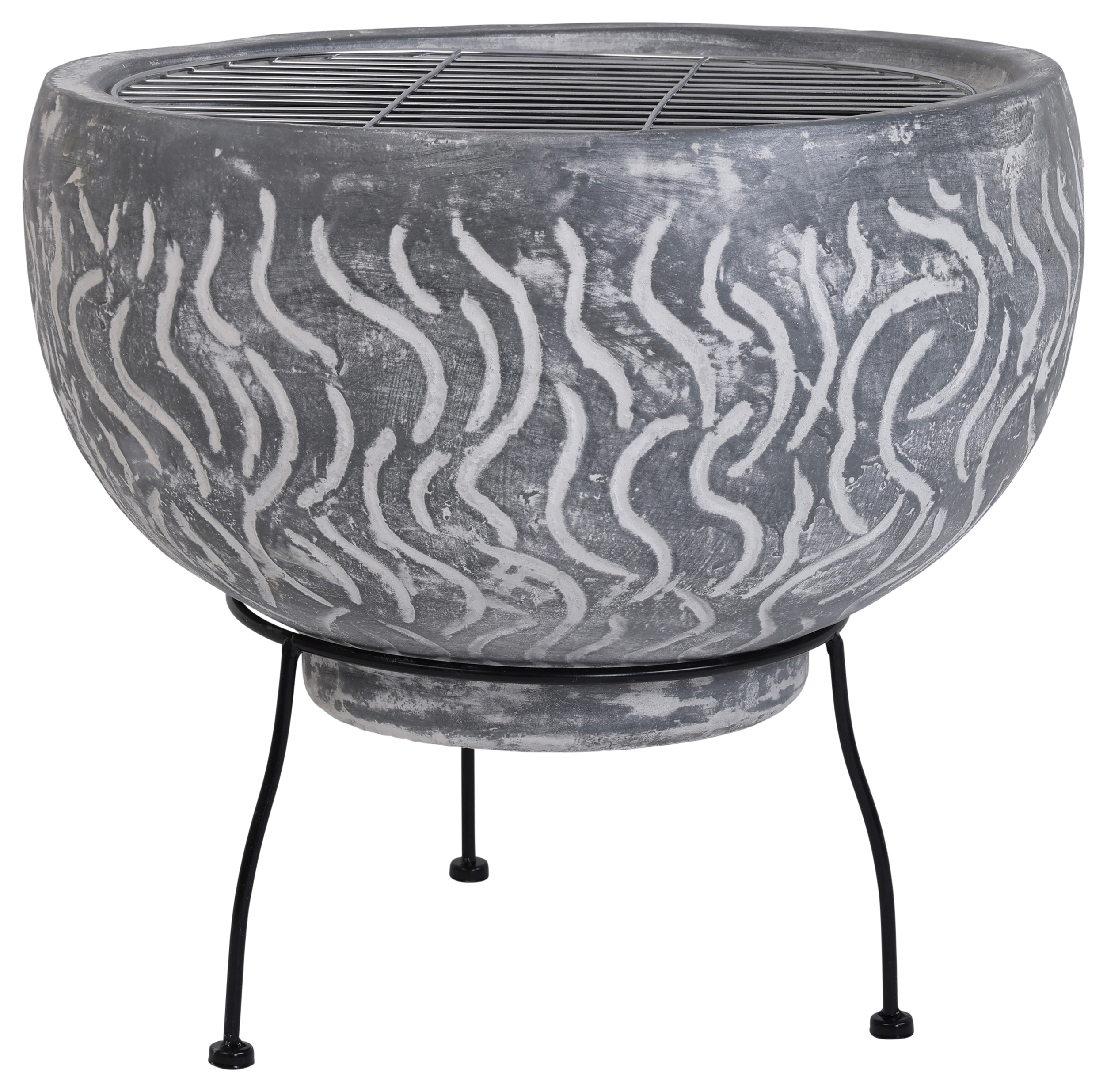 SNUG Toledo Clay BBQ Firepit with Grill