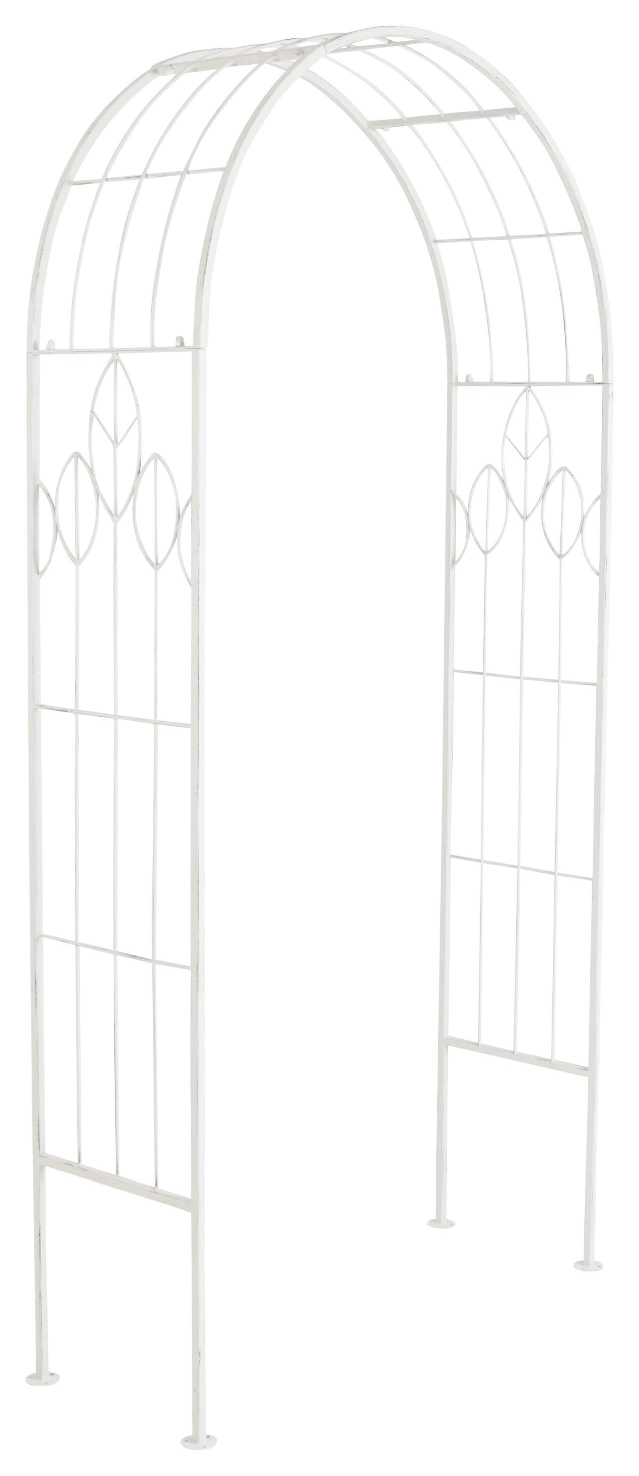 Charles Bentley Rustic Metal Arch Antique White